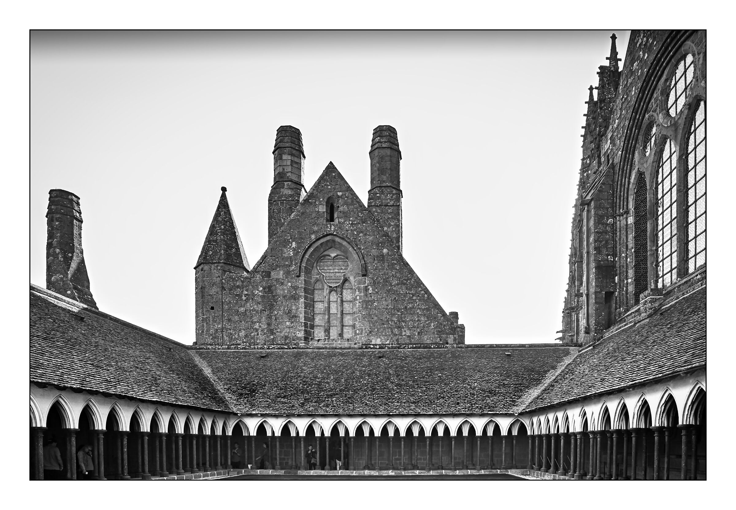 Cloister Abbey Mont Saint Michel