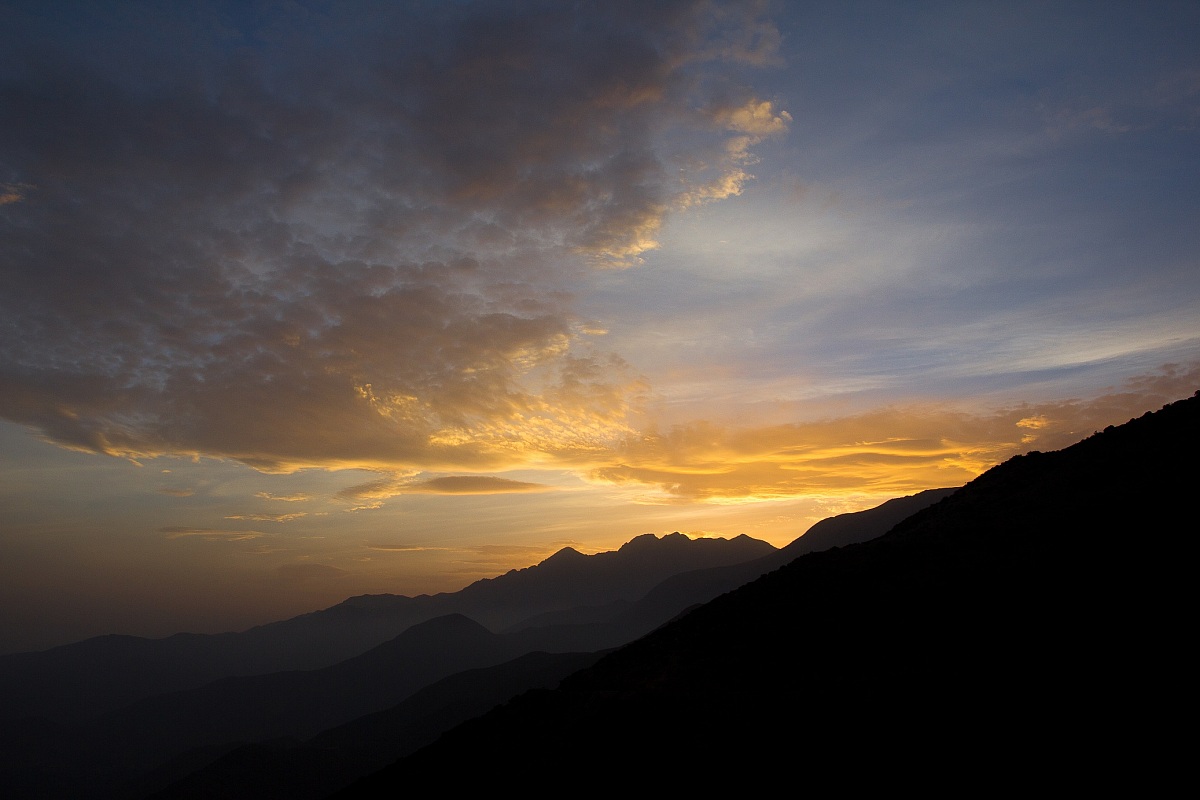 Sunset over the Tizi 'n' Test