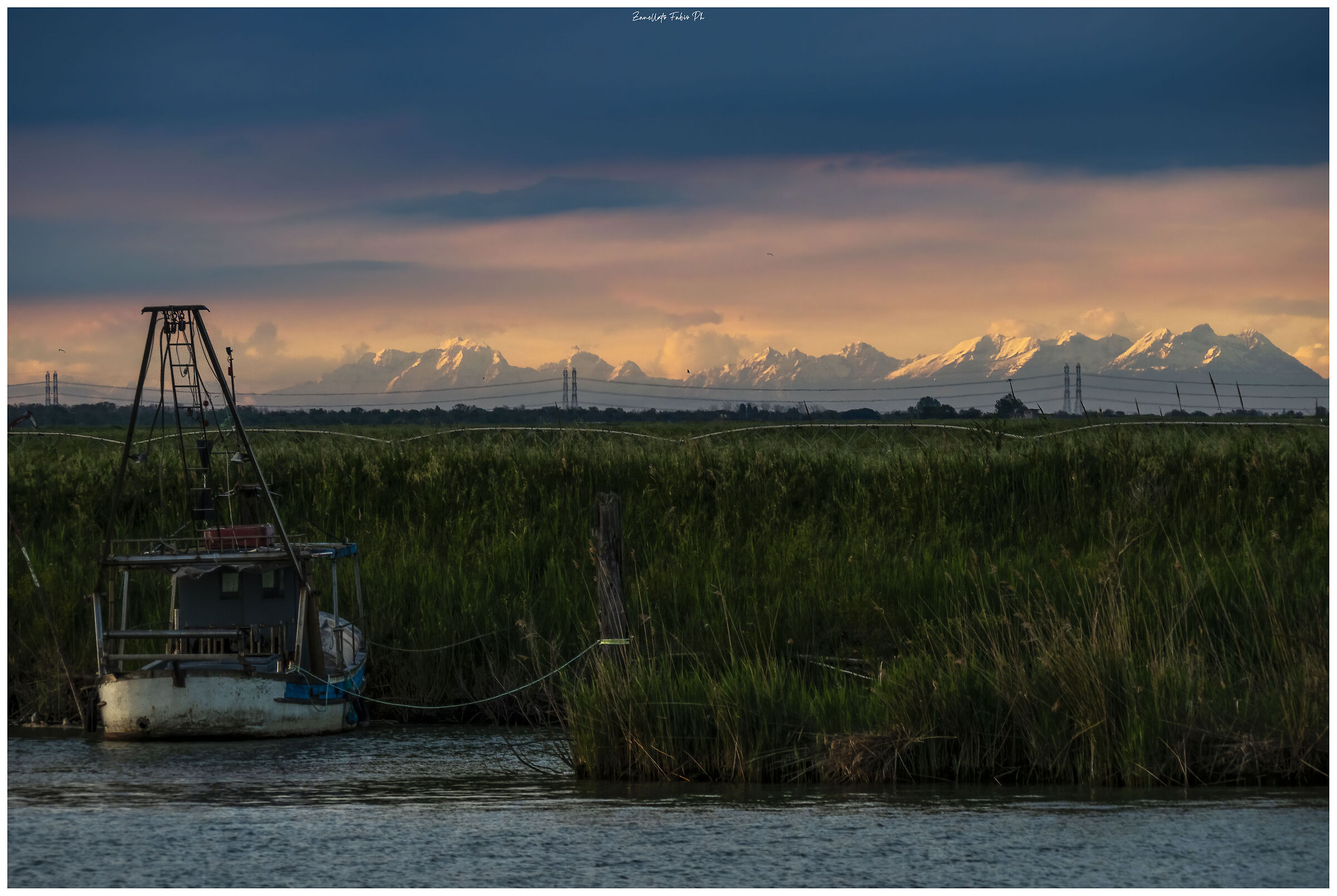 The fishing boat in the Alps