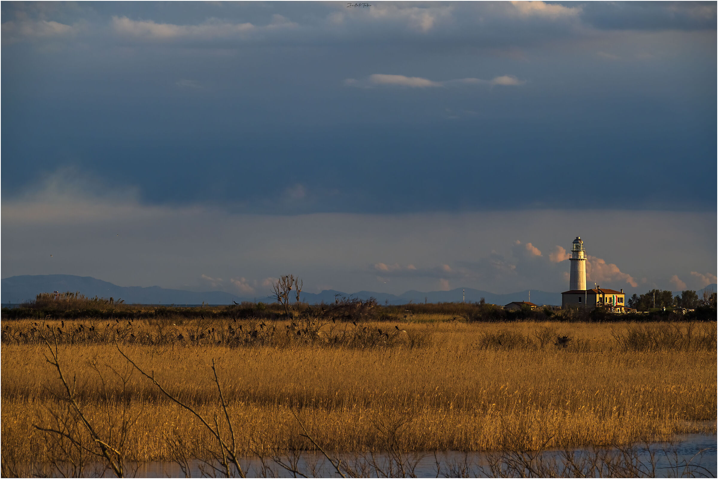 The lighthouse and the storm