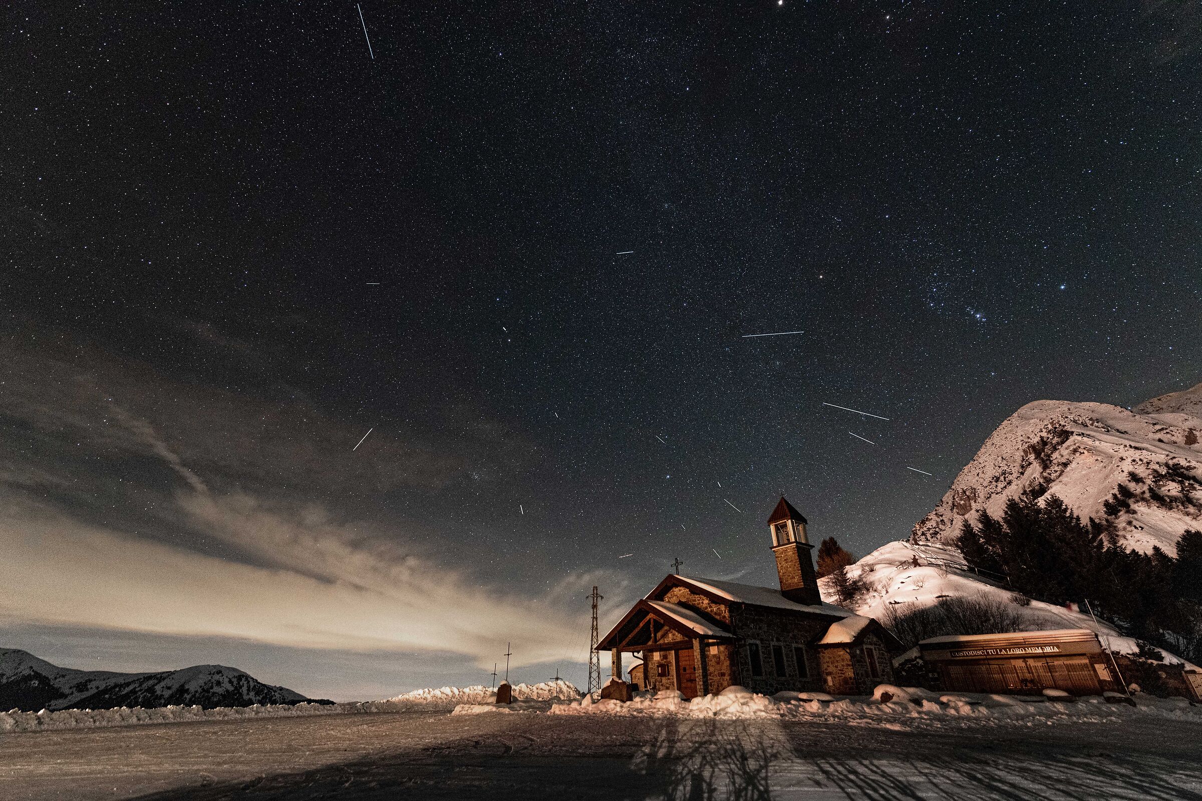 Twin meteor shower