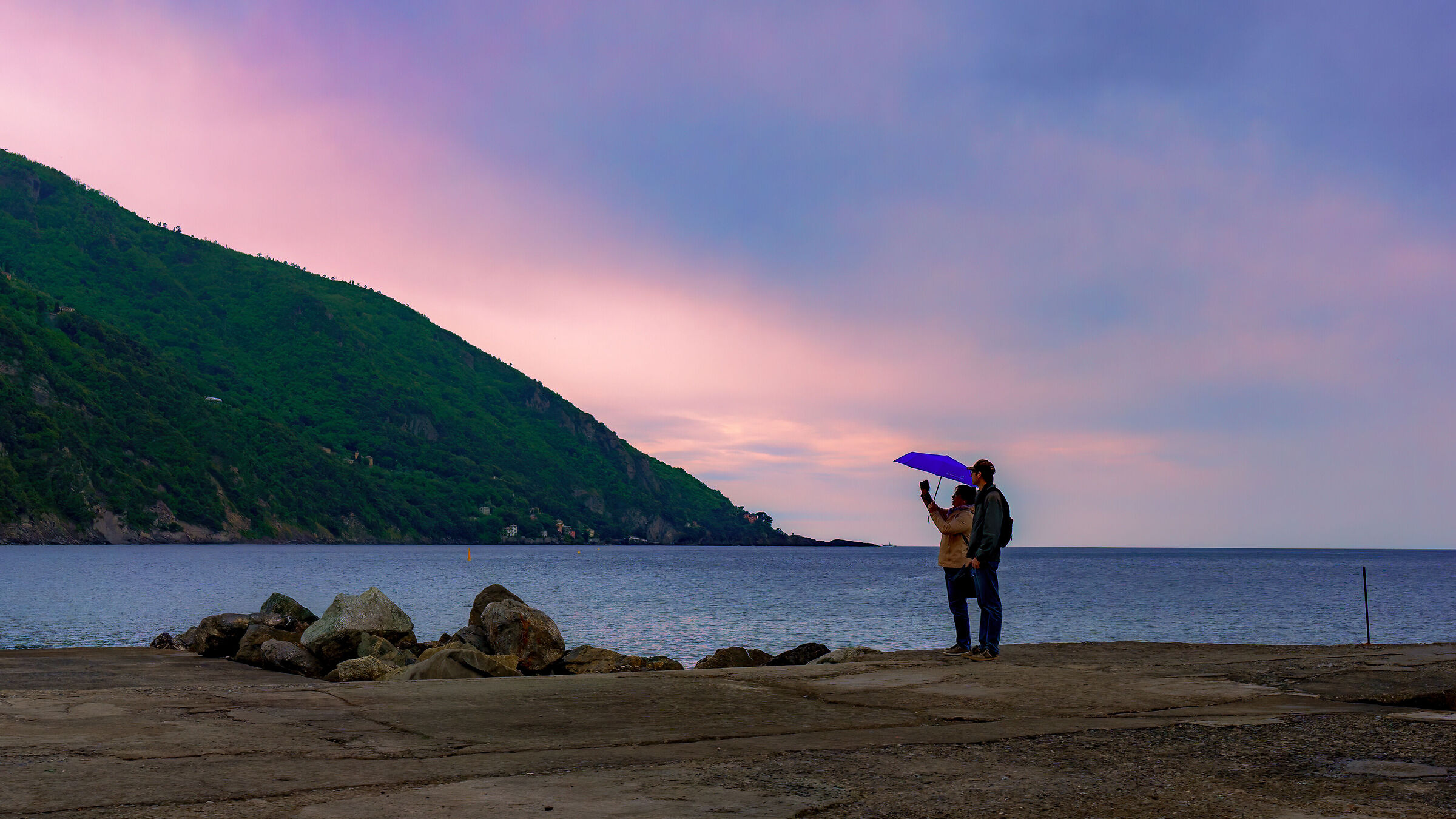 It is the rain that goes, and the clear returns...........