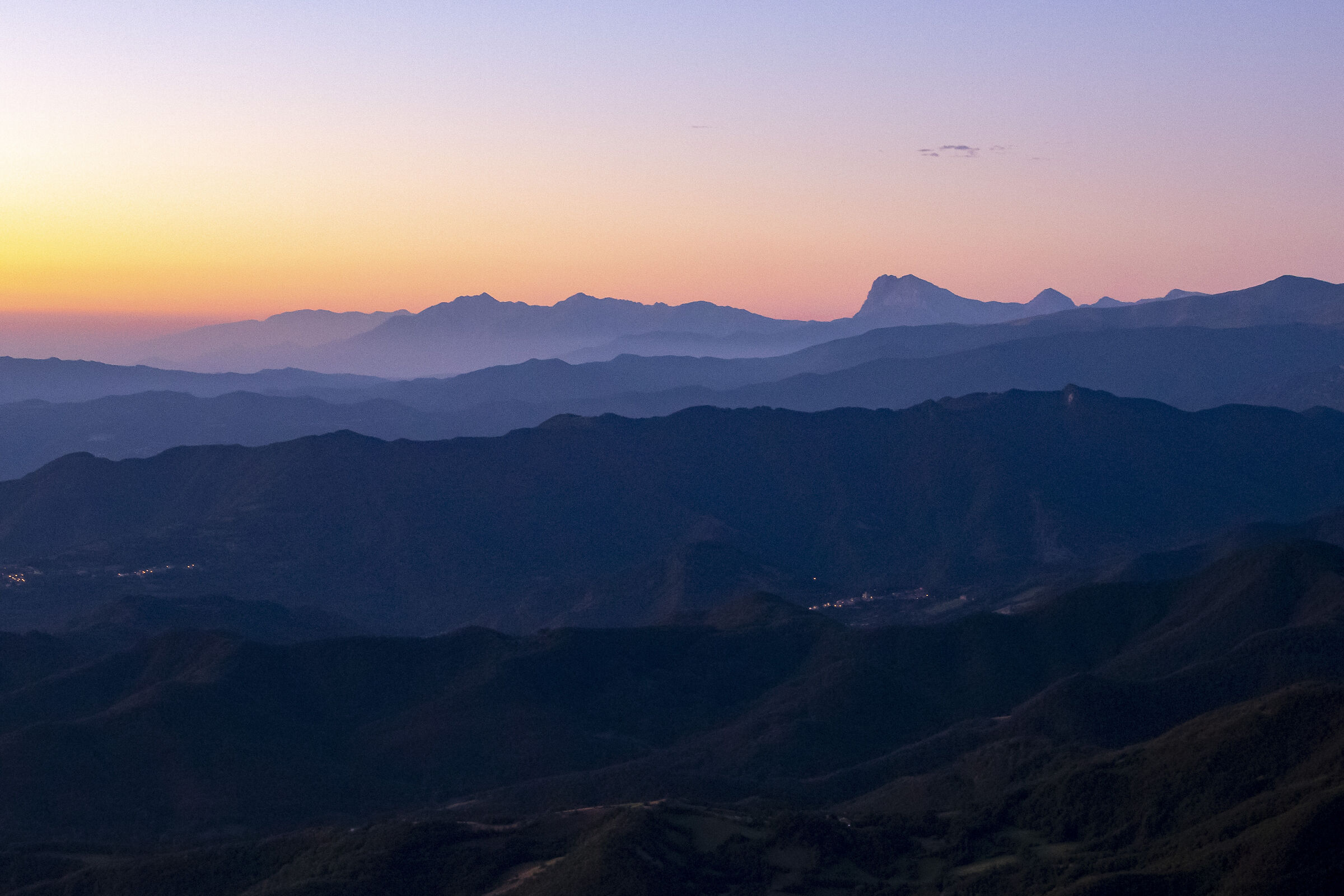 Gran Sasso at dawn