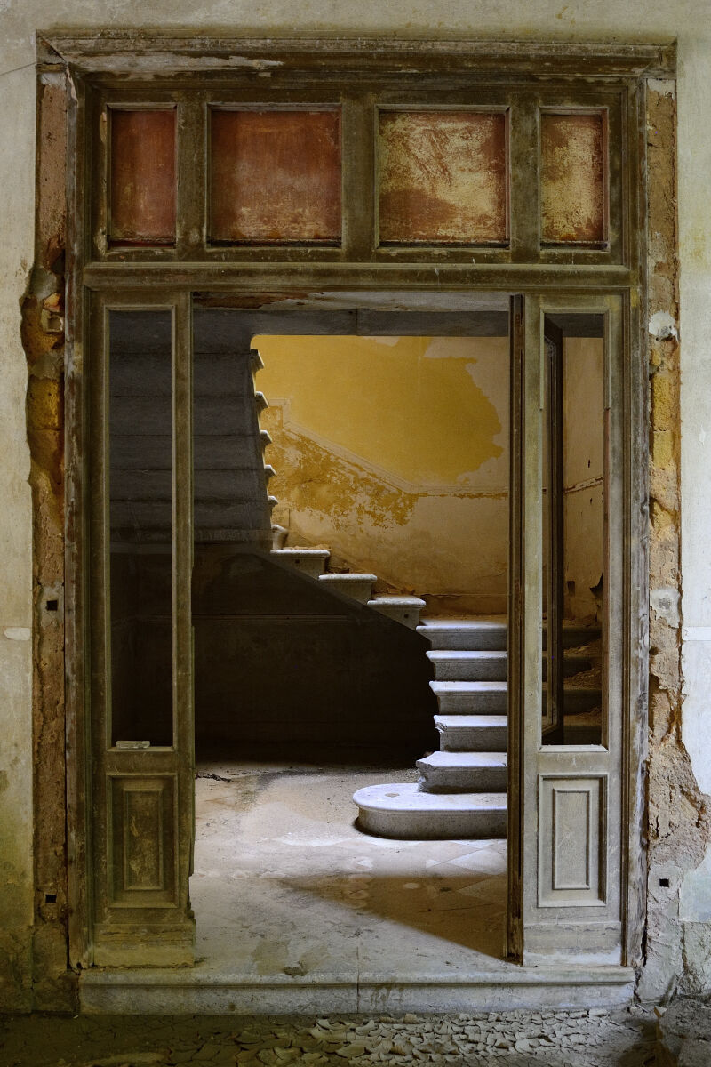 Belìce 1968, interno di un palazzo dell'epoca