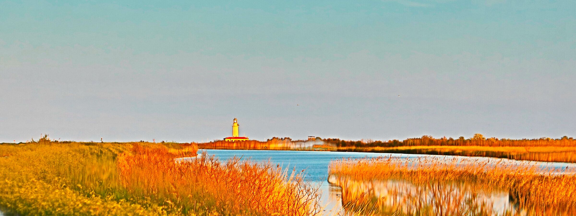 The golden hour on the Delta