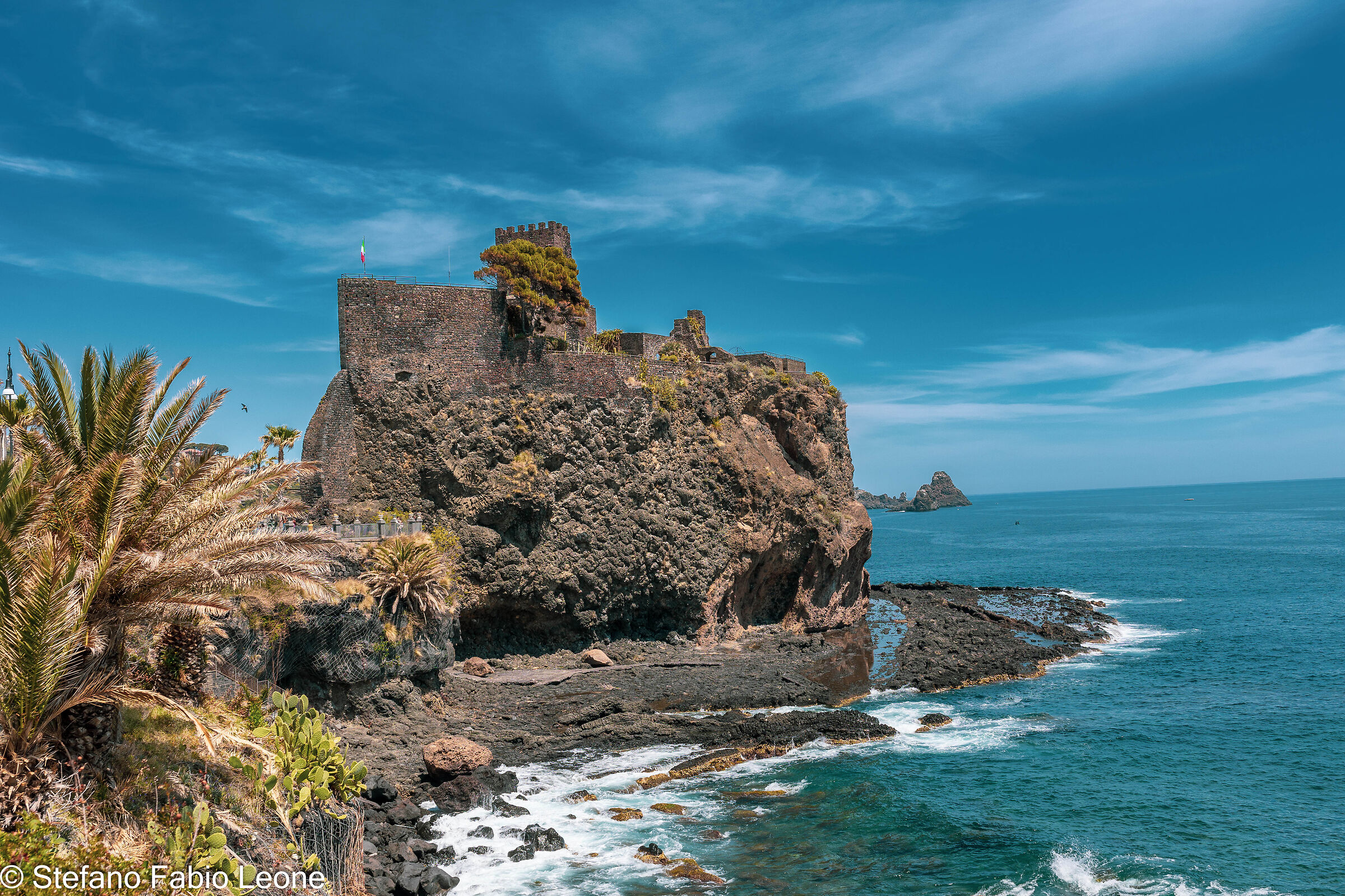 Panorama Norman Castle of AciCastello