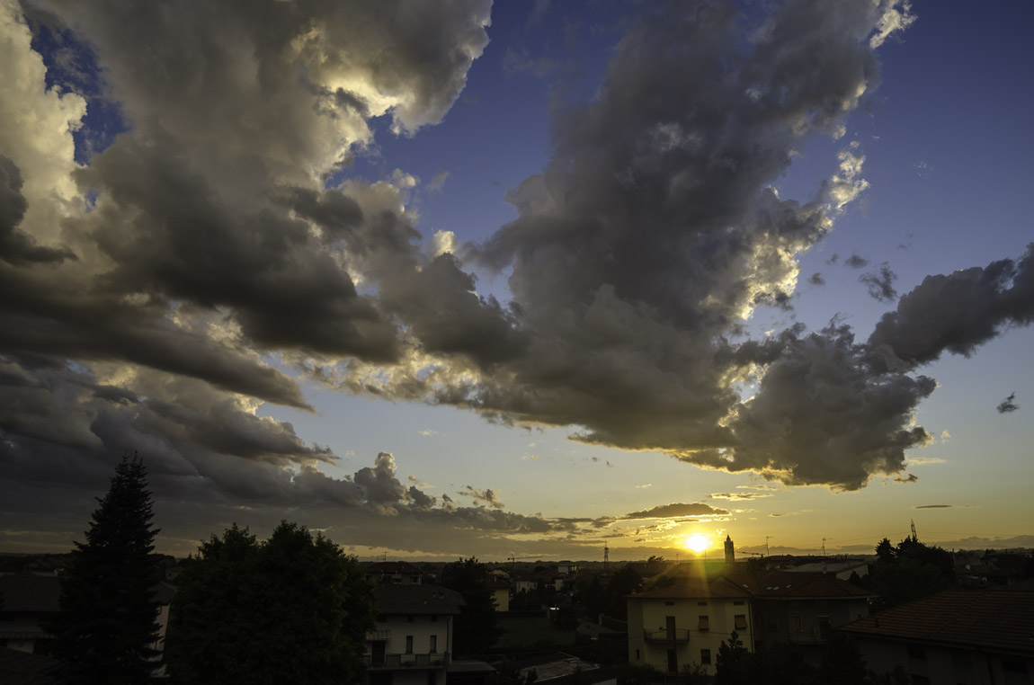 Tramonto sul tetto...