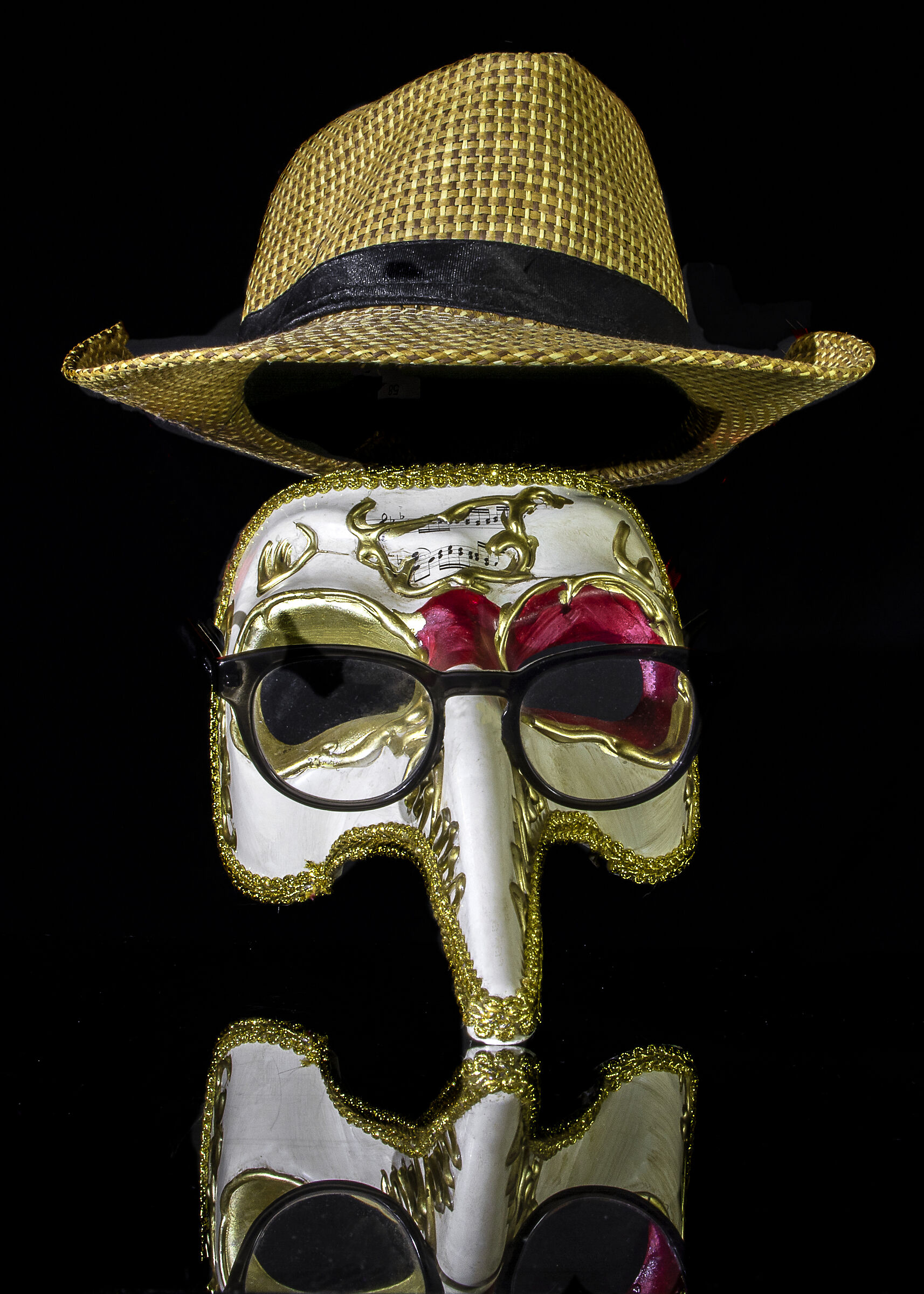 nothing under the mask