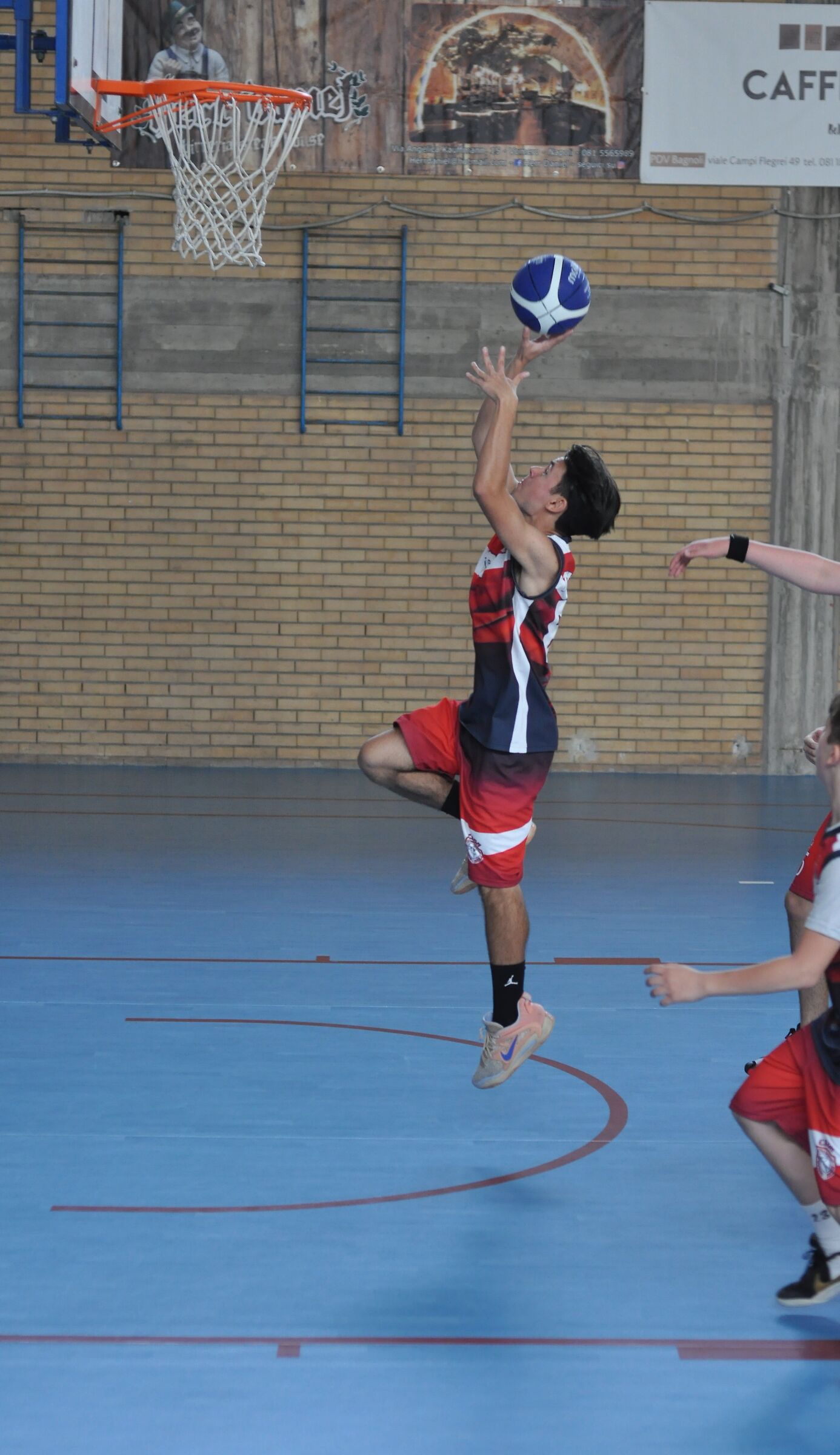 Towards the basket