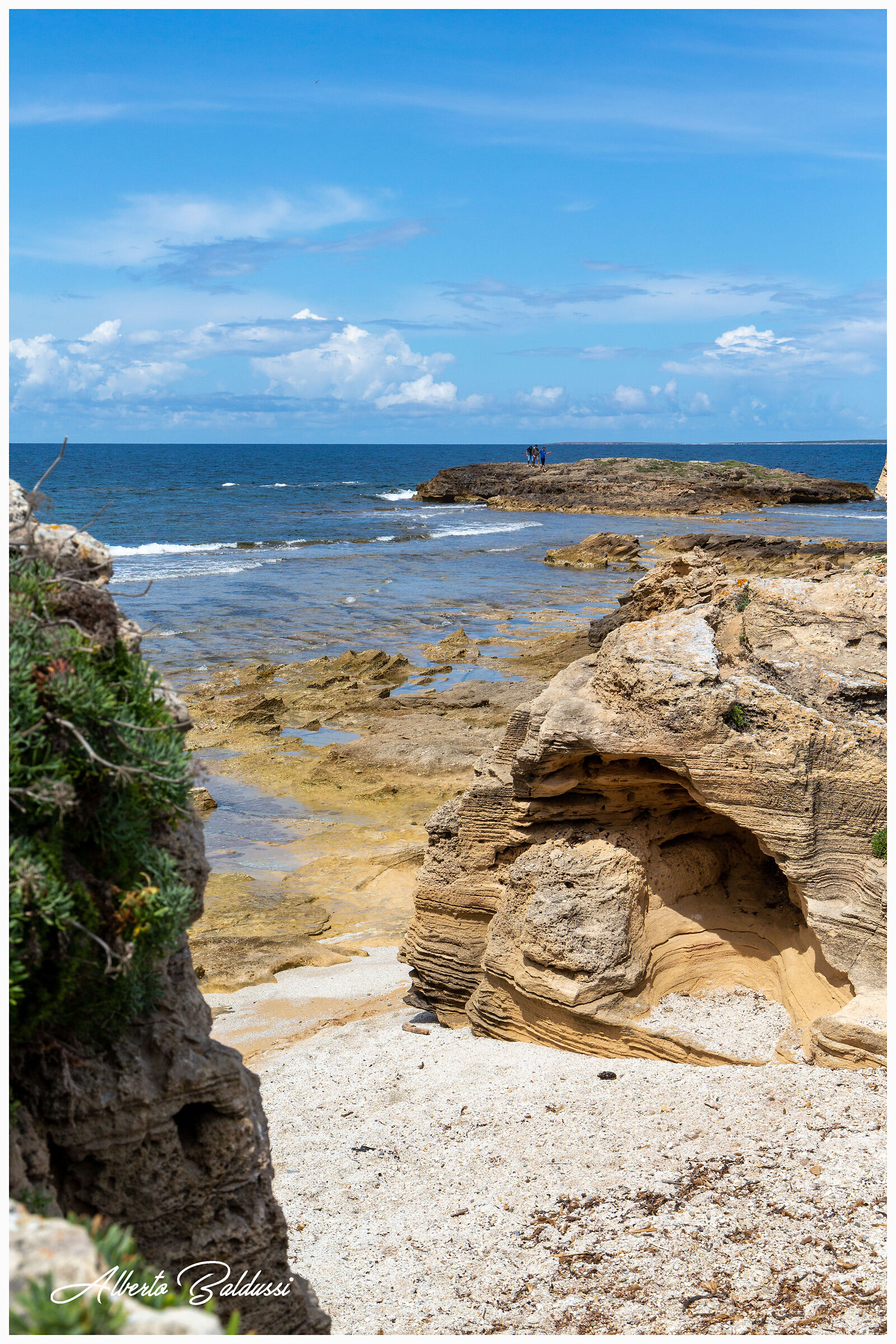 Sea between the rocks