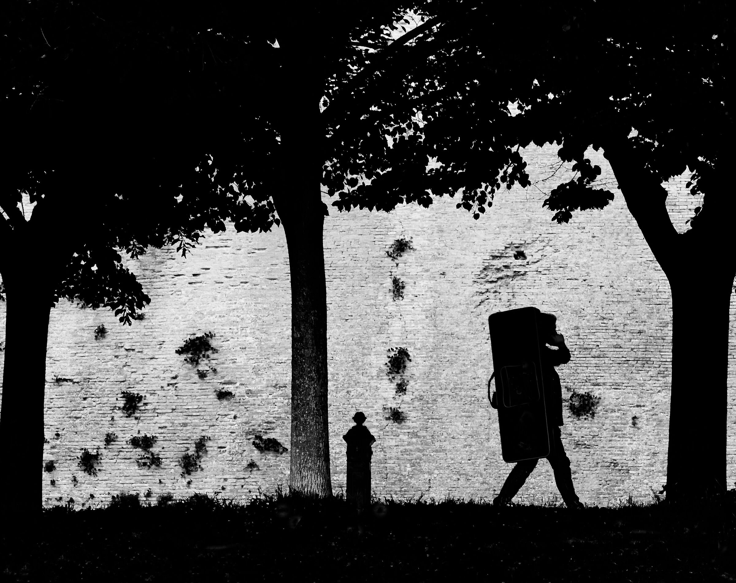 Man in black a Sant'Arcangelo di Romagna