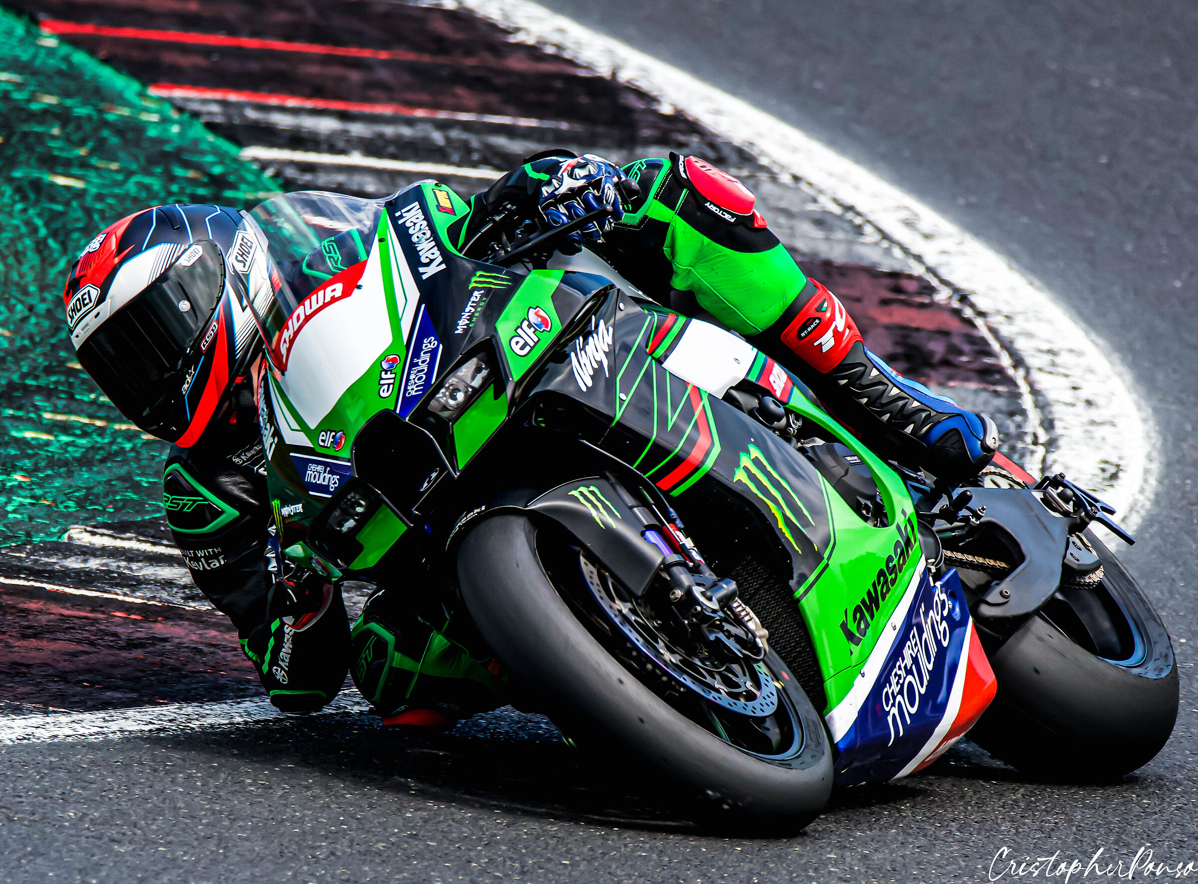 Kawasaki test rider Misano