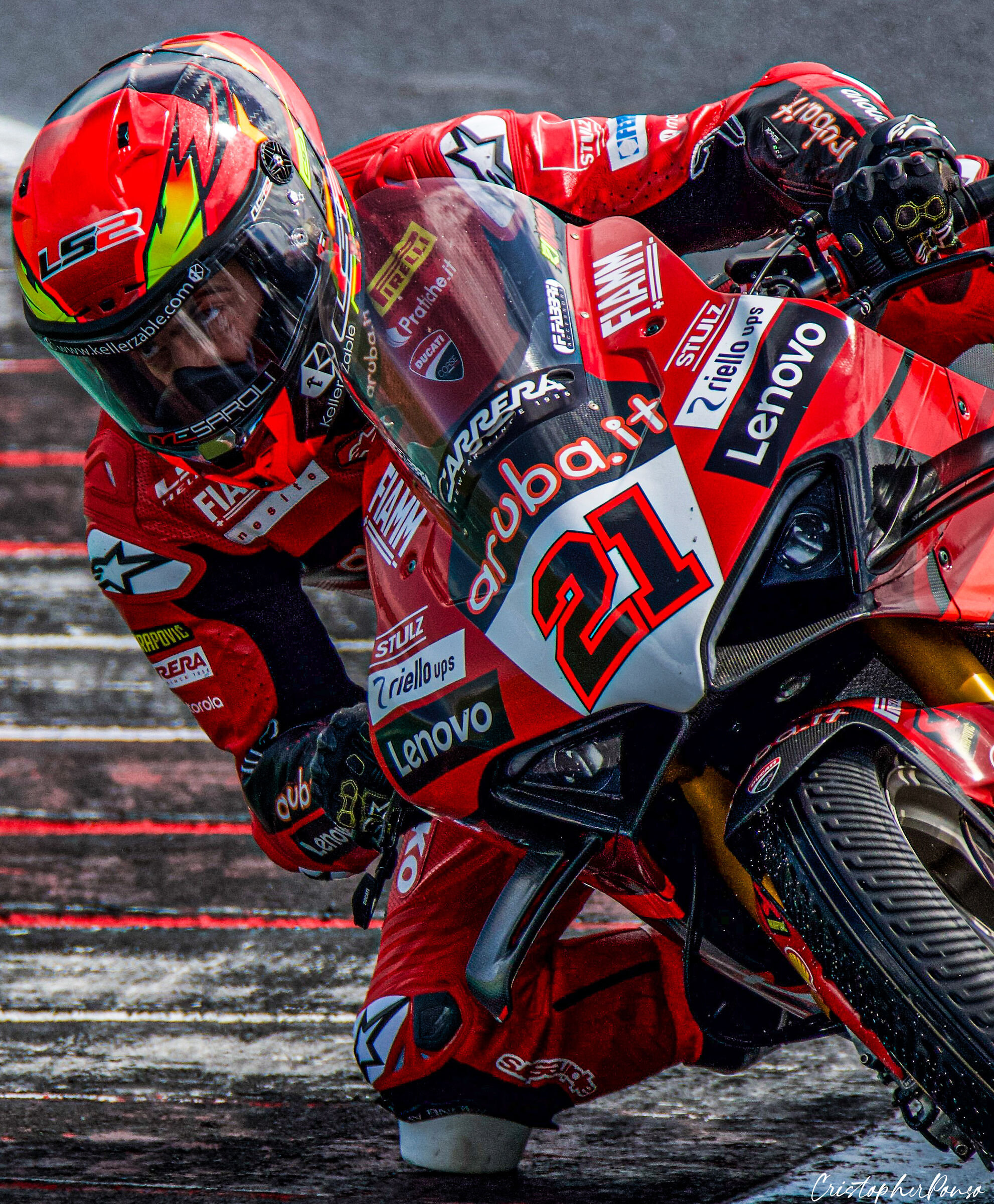 Micheal Rinaldi Test Wet Misano