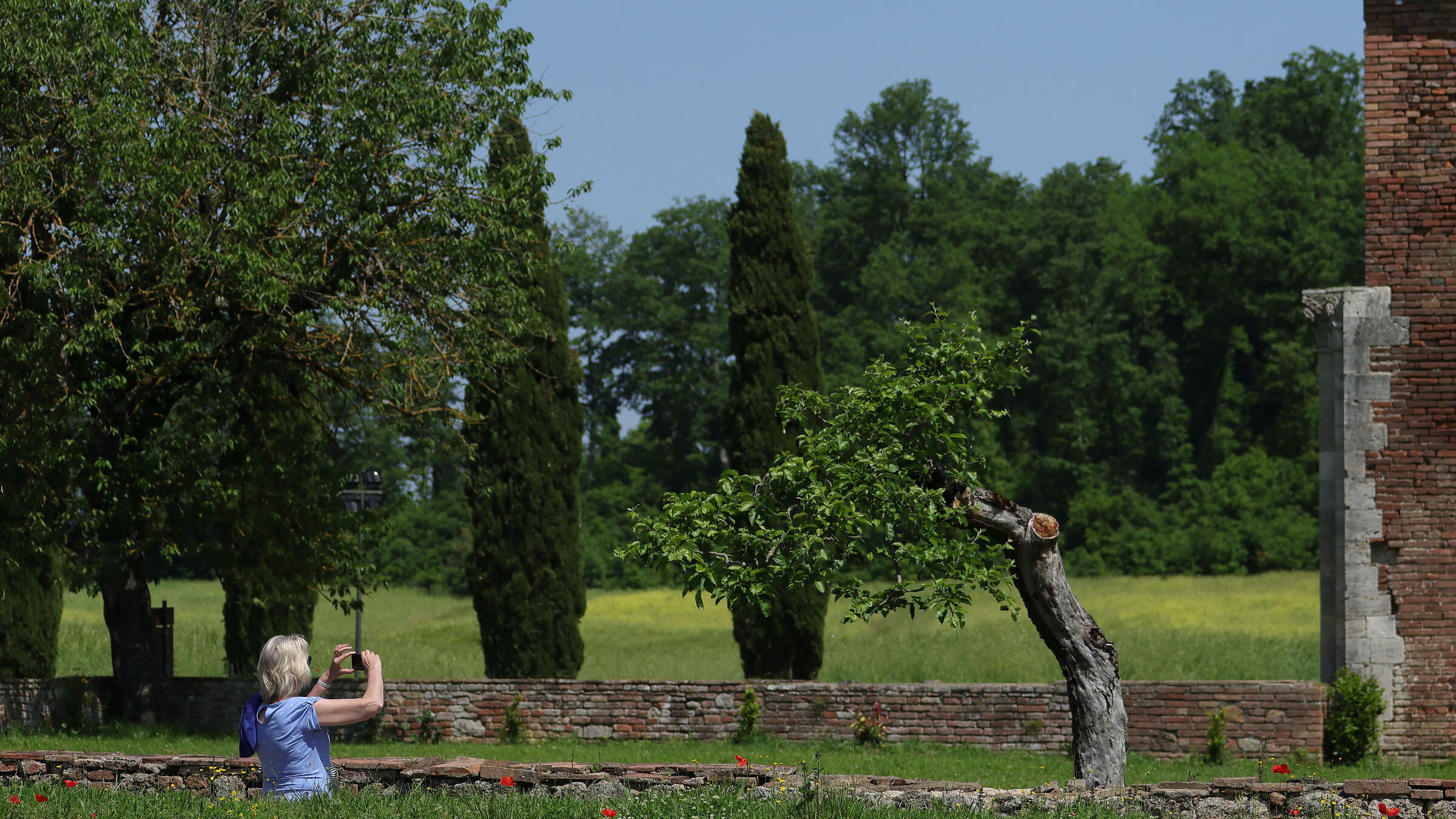 Turista a San Galgano