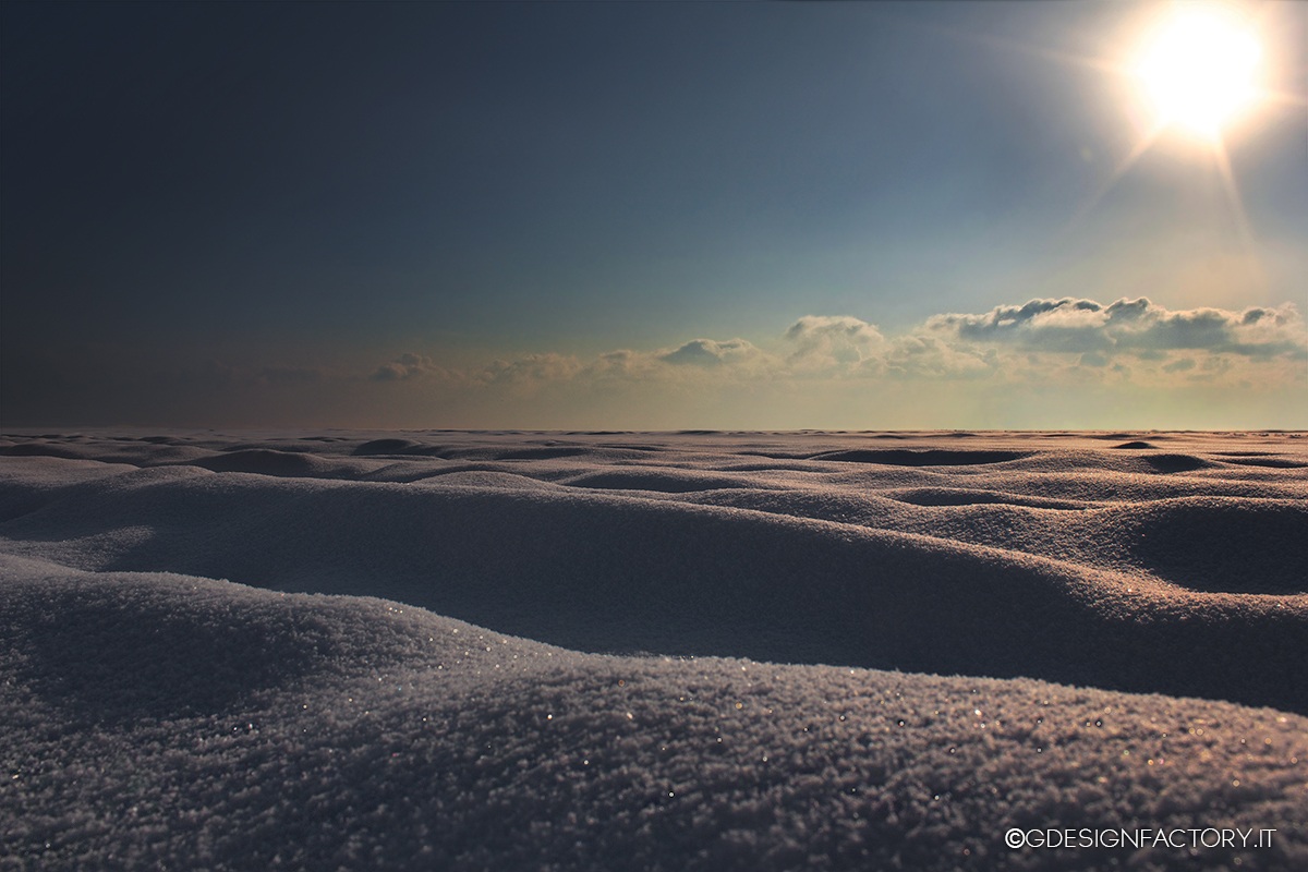 Spiaggia ghiacciata