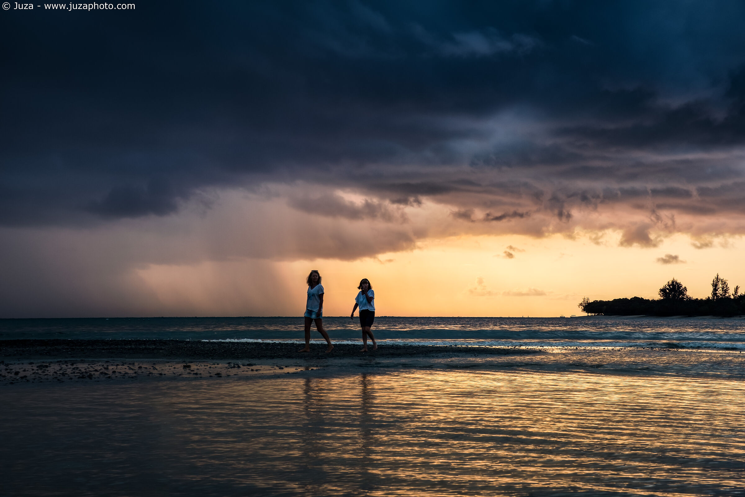 A spectacular sunset in Tamarin