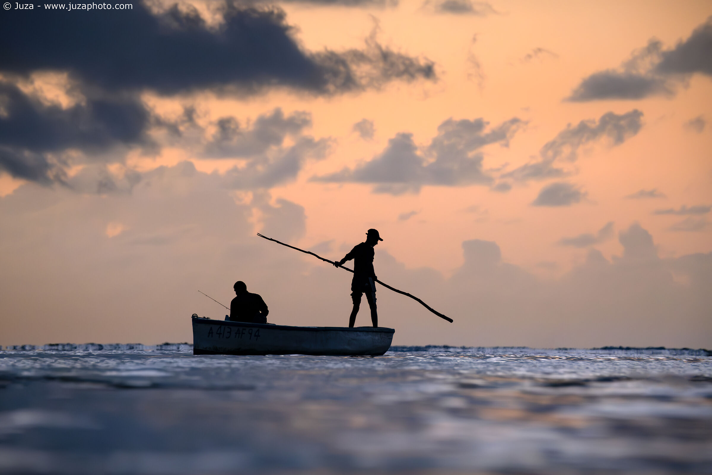 Pescatori al tramonto, Mauritius