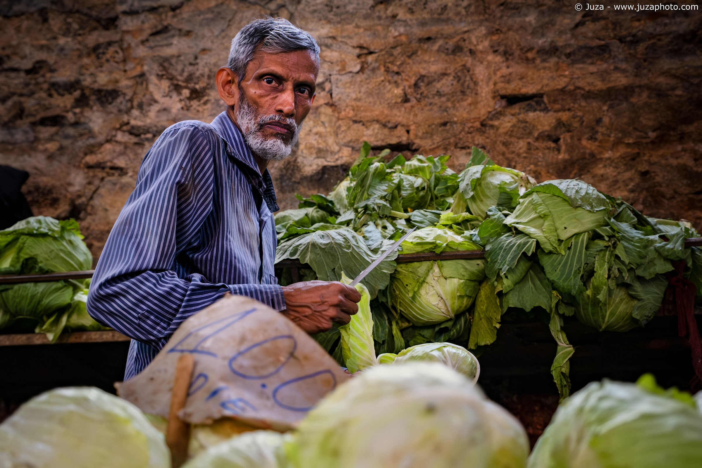 The seller of cabbage (Port Louis)