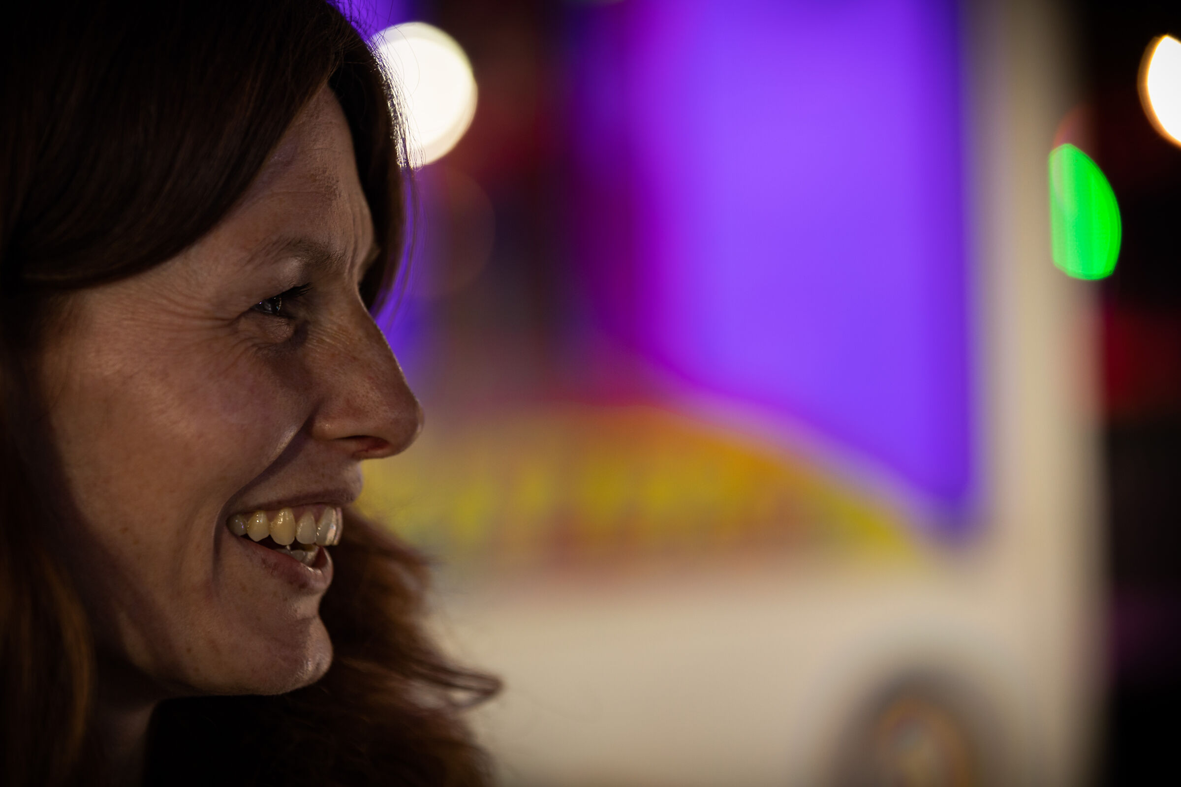 At the amusement park