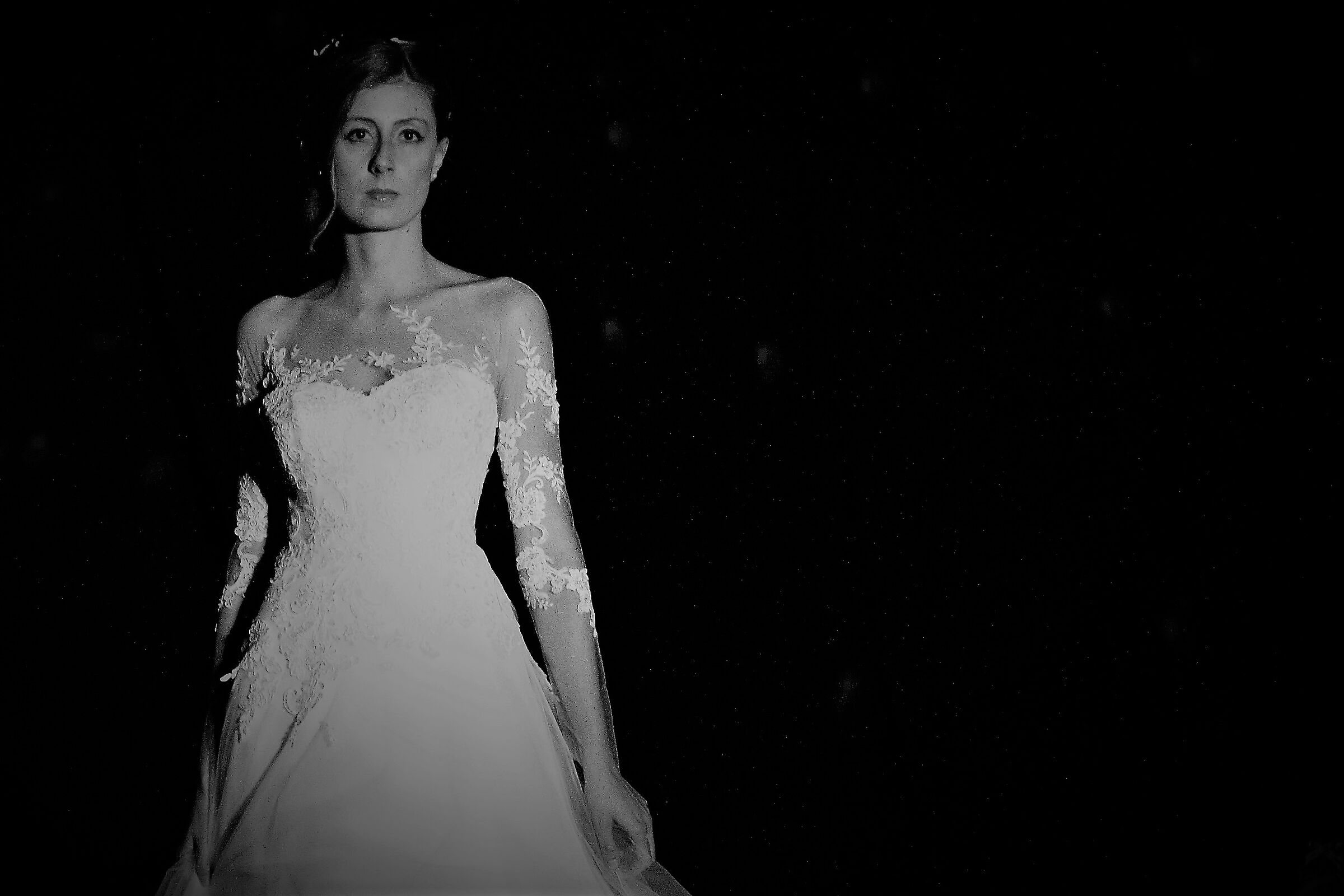 Elisabetta in abito da sposa
