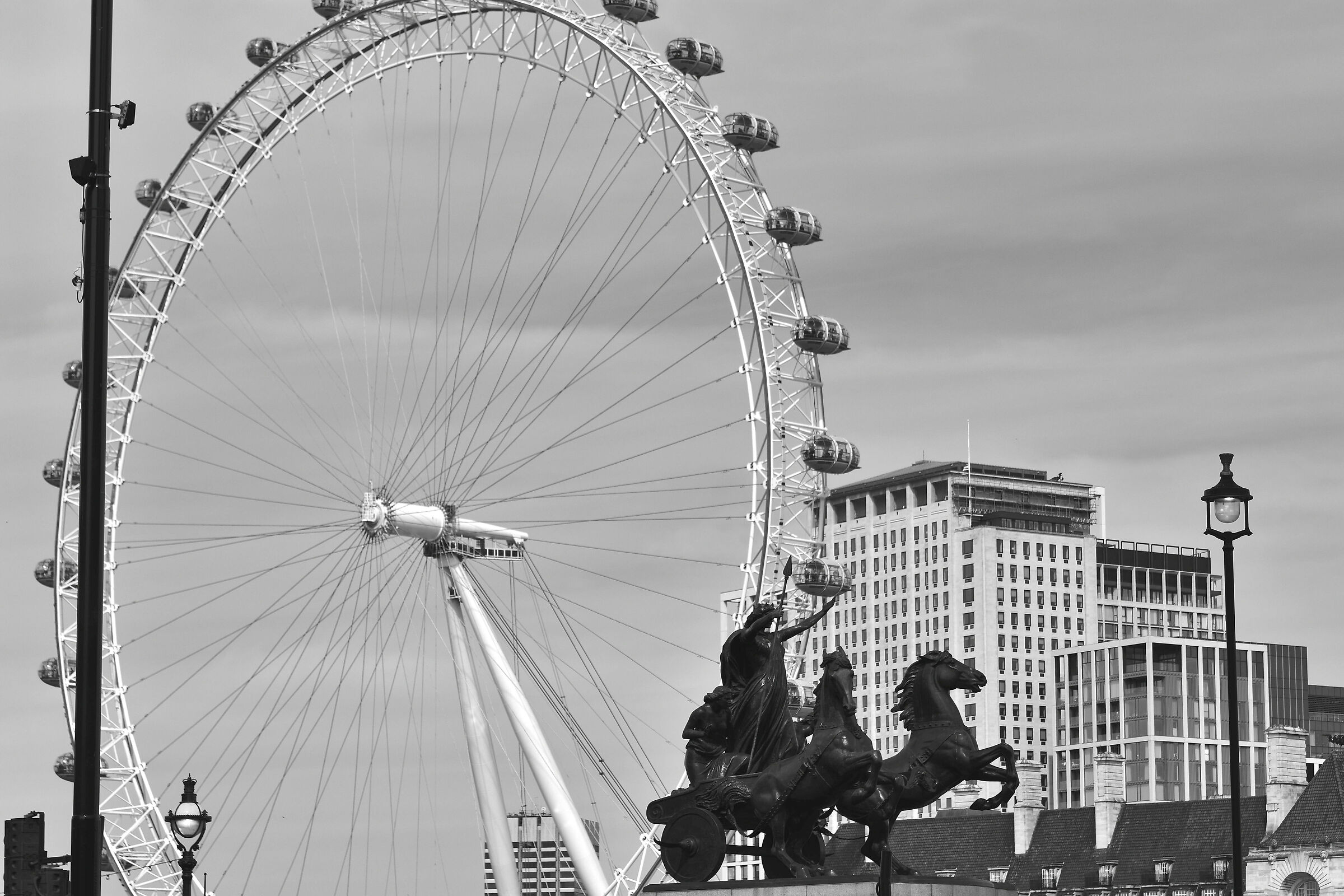 London, London eye e regina Boudicca