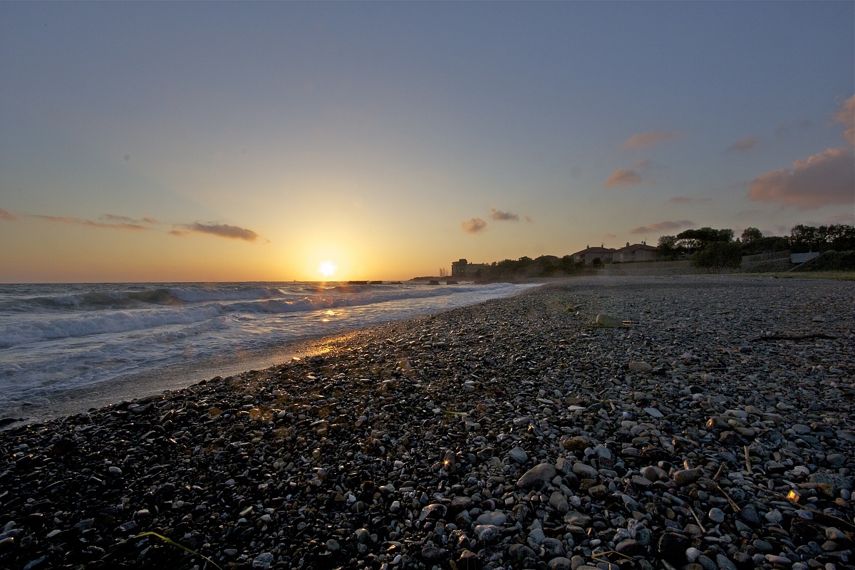 Sunset at the beach bumba