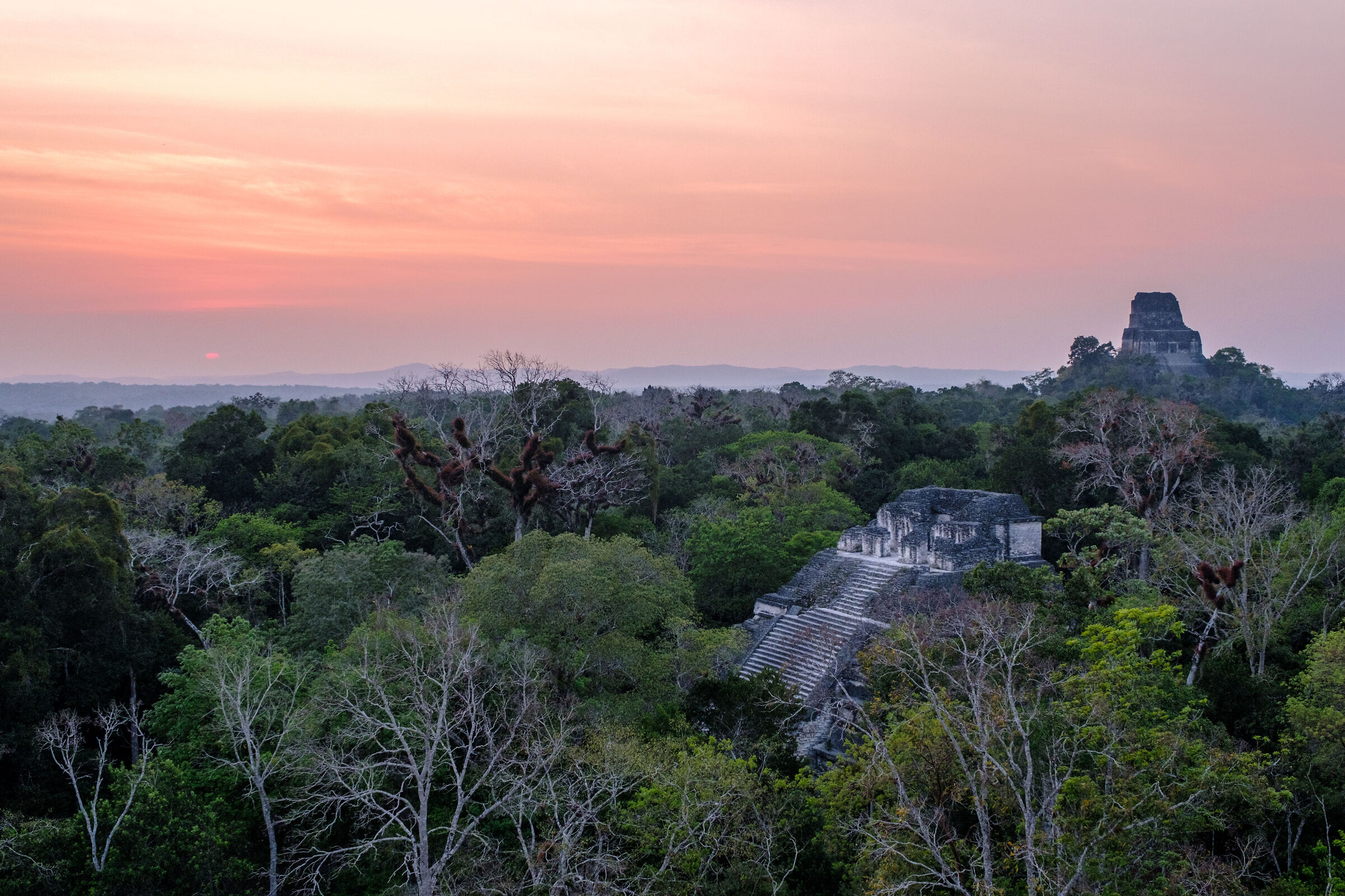 Sunset in Tikal