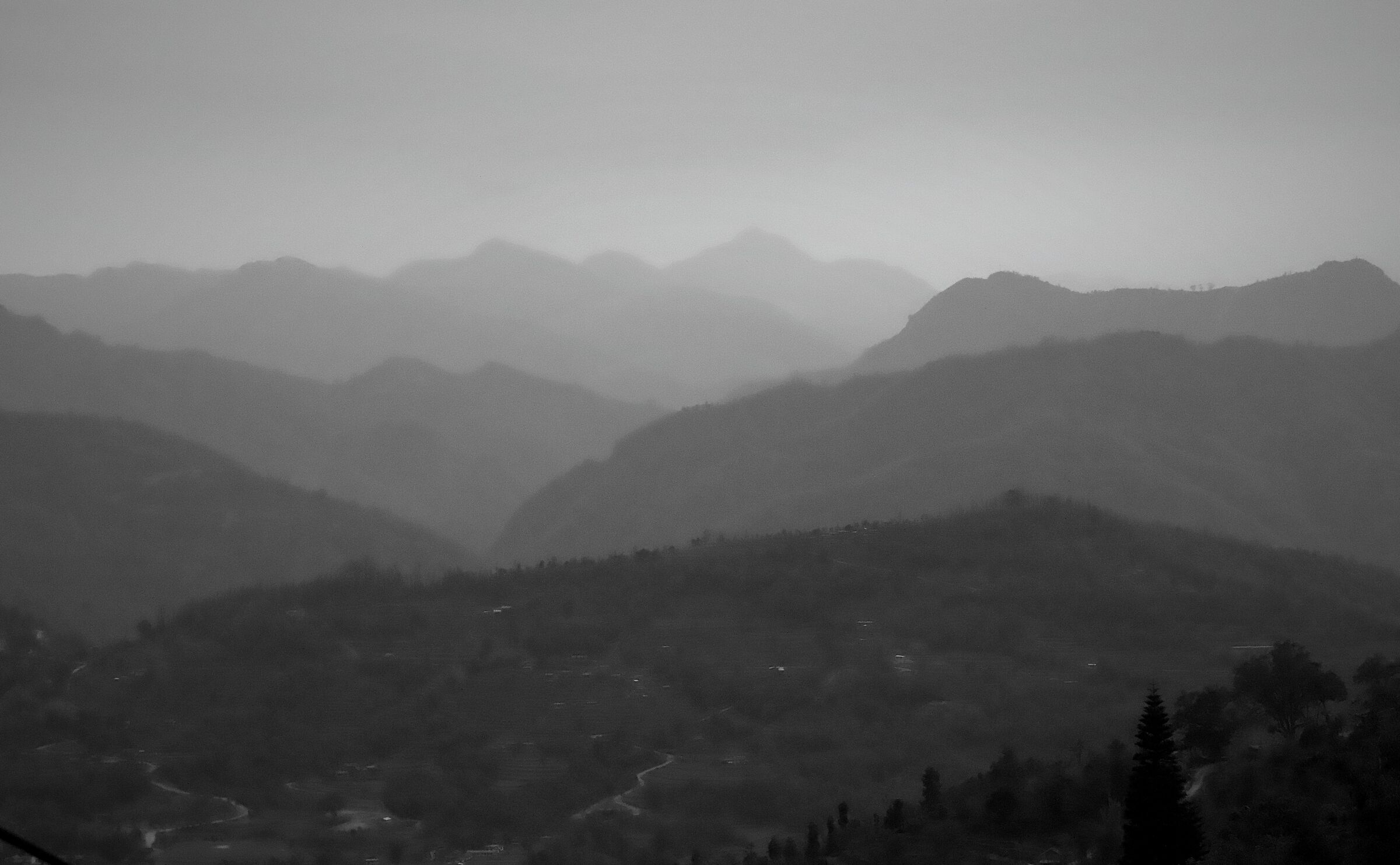 Nepalese reliefs and valleys