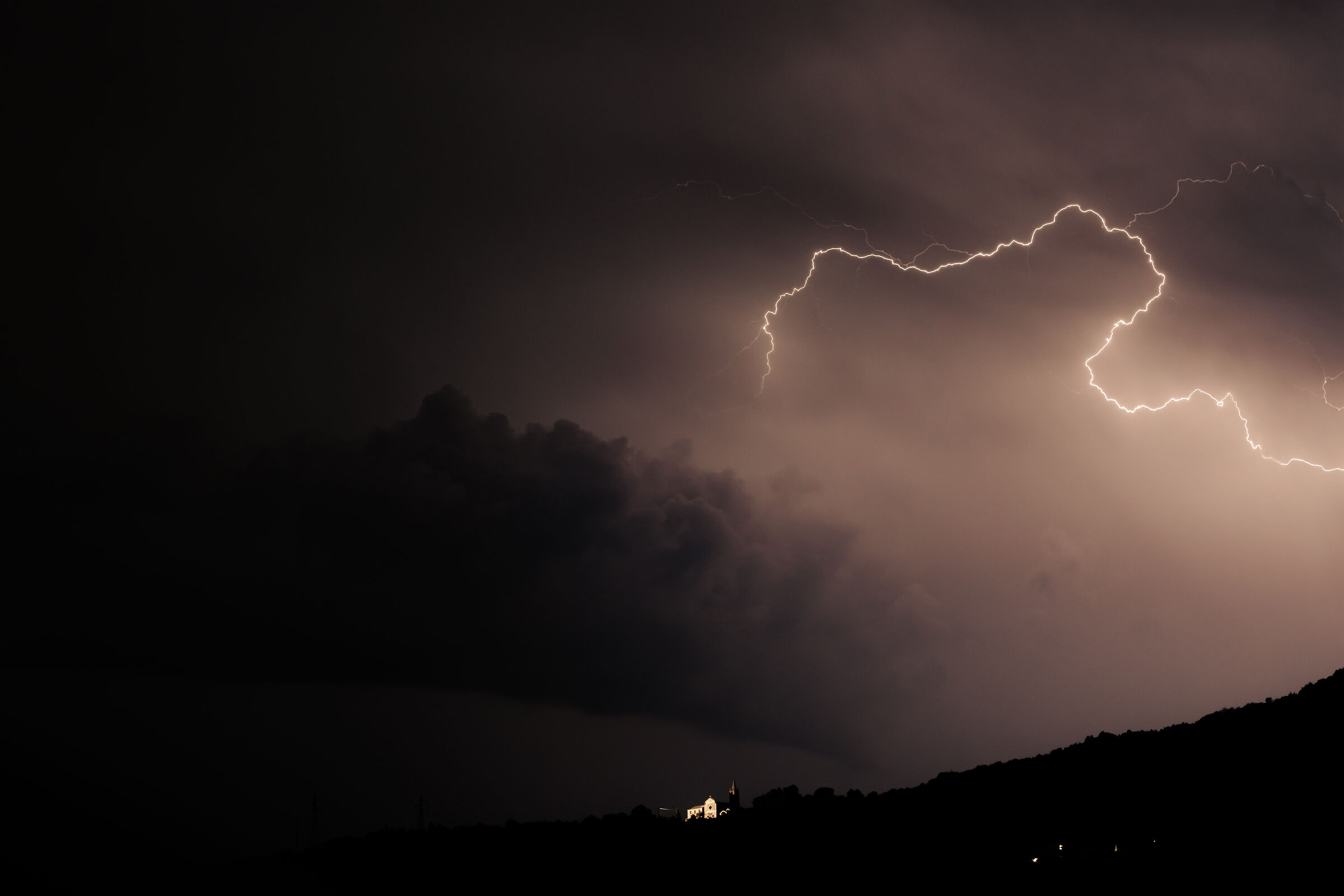 Lightning on the cross