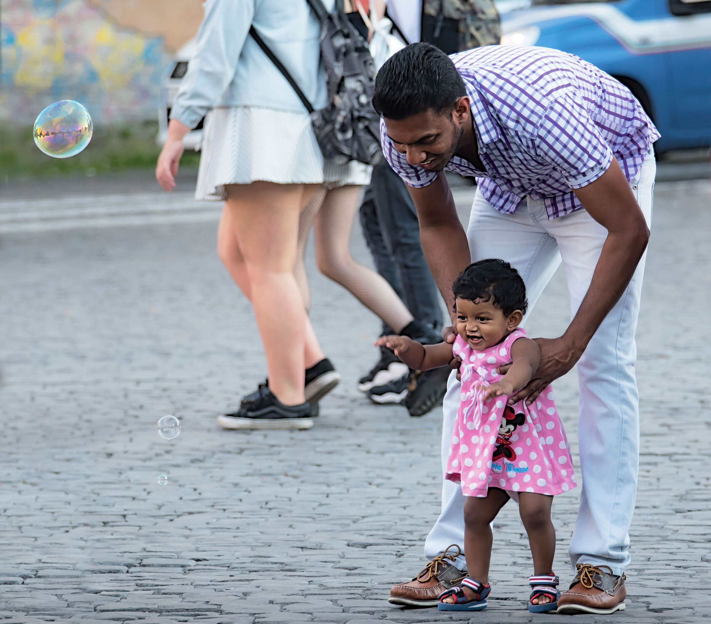 Bolle di sapone, sempre un must per i bambini.