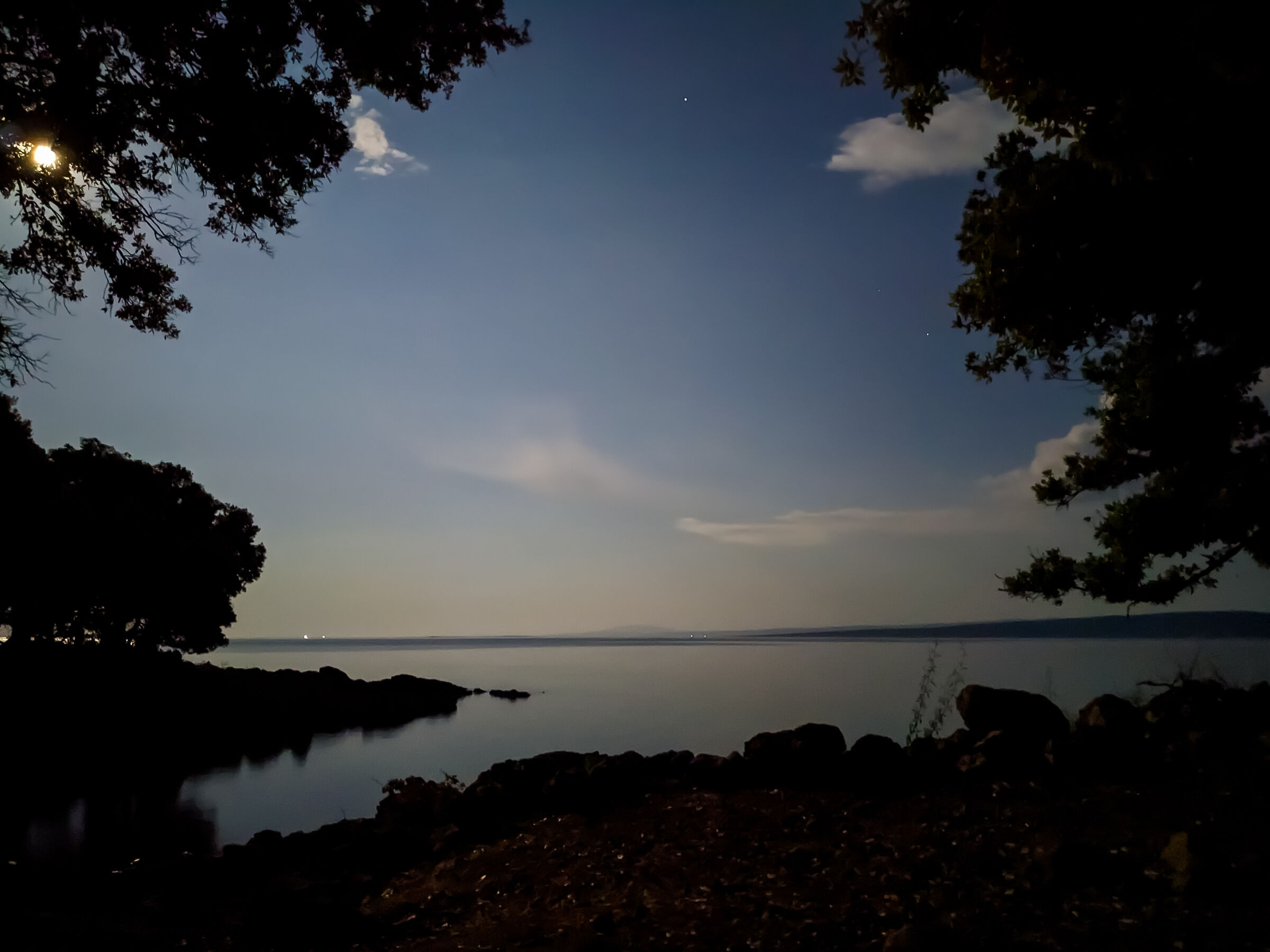 Scende la notte a Krk.