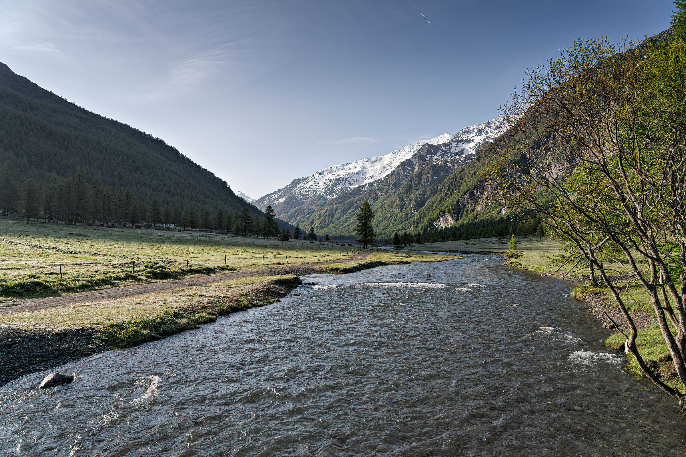 La Dora Riparia in bassa Val Argentera