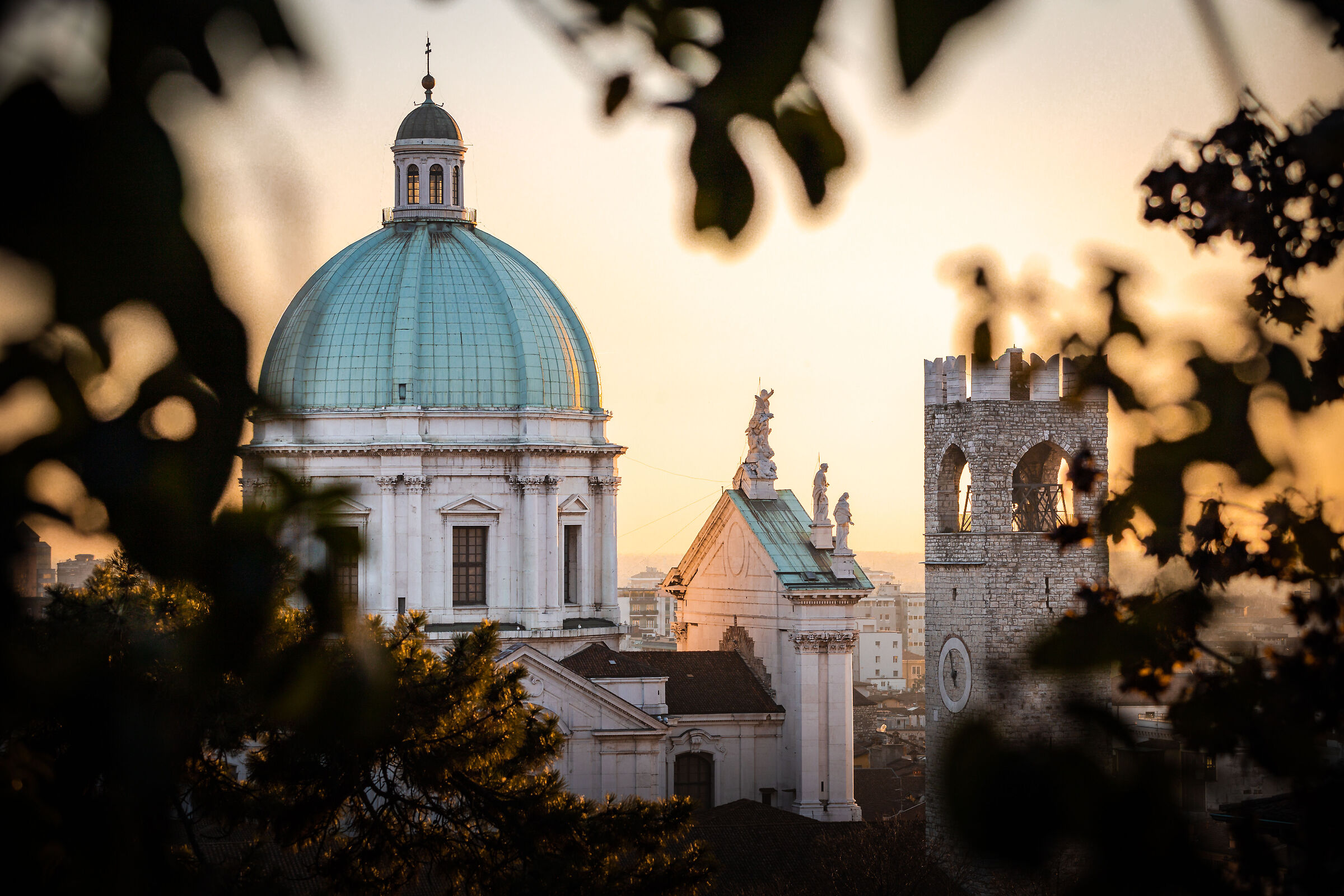 Brescia at sunset