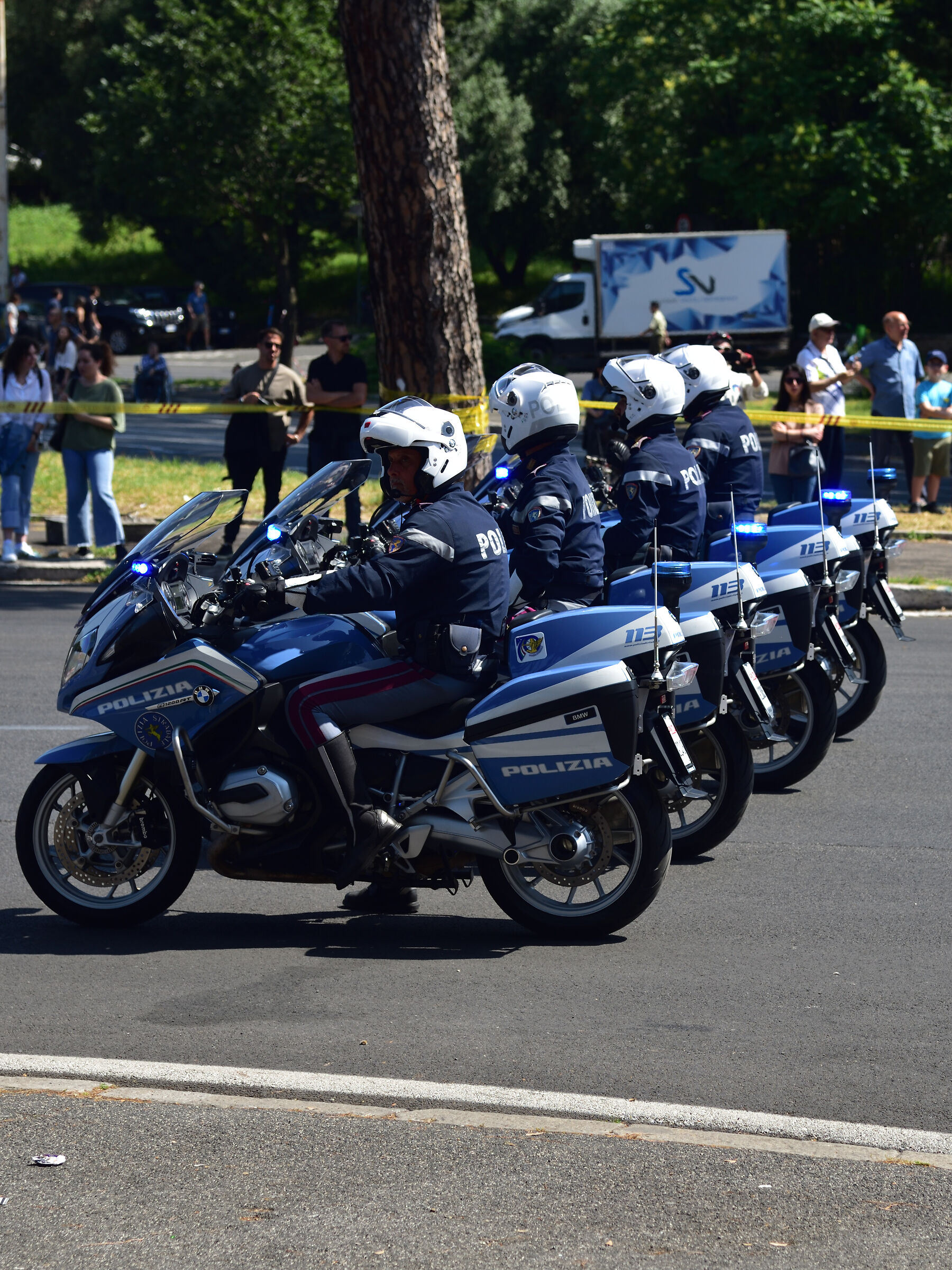 moto della Polizia