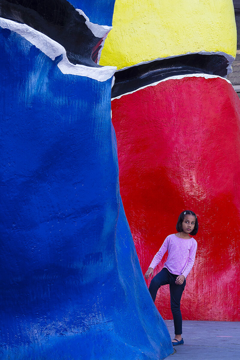 Parigi, La defense, statue Mirò