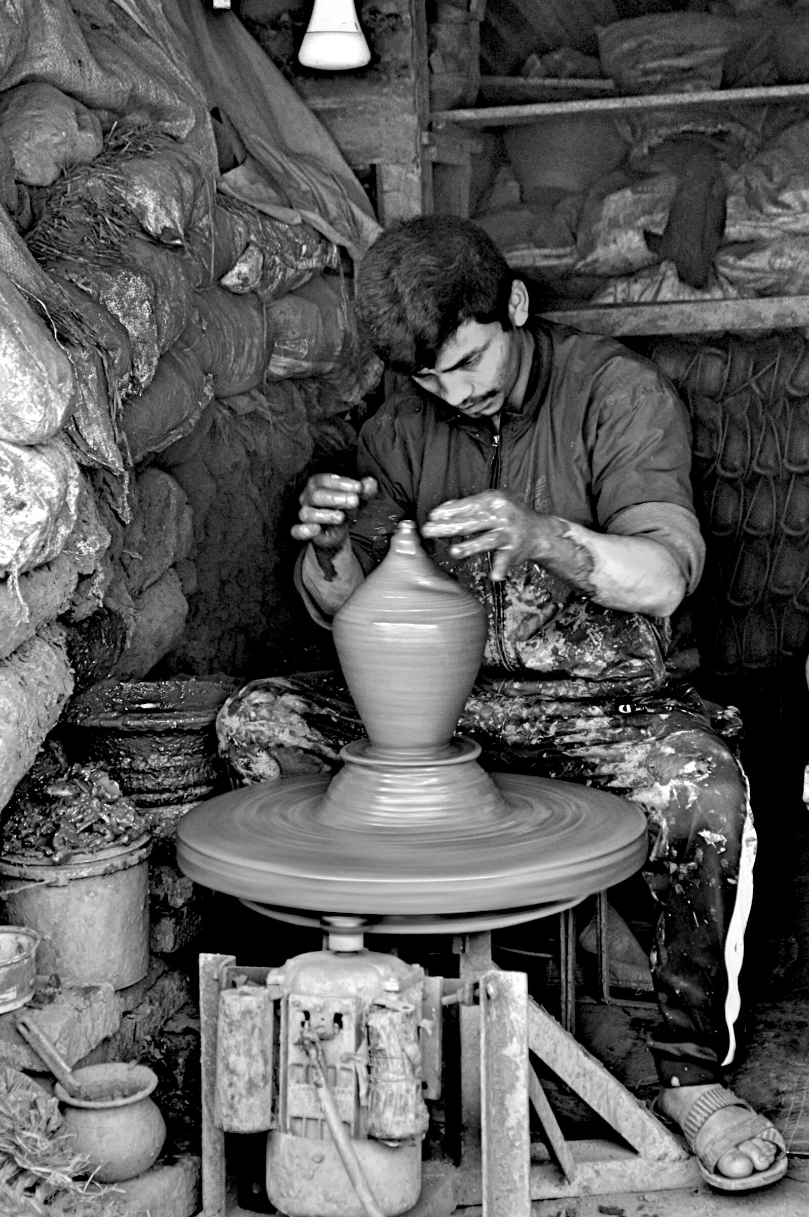 Craftsman in his workshop