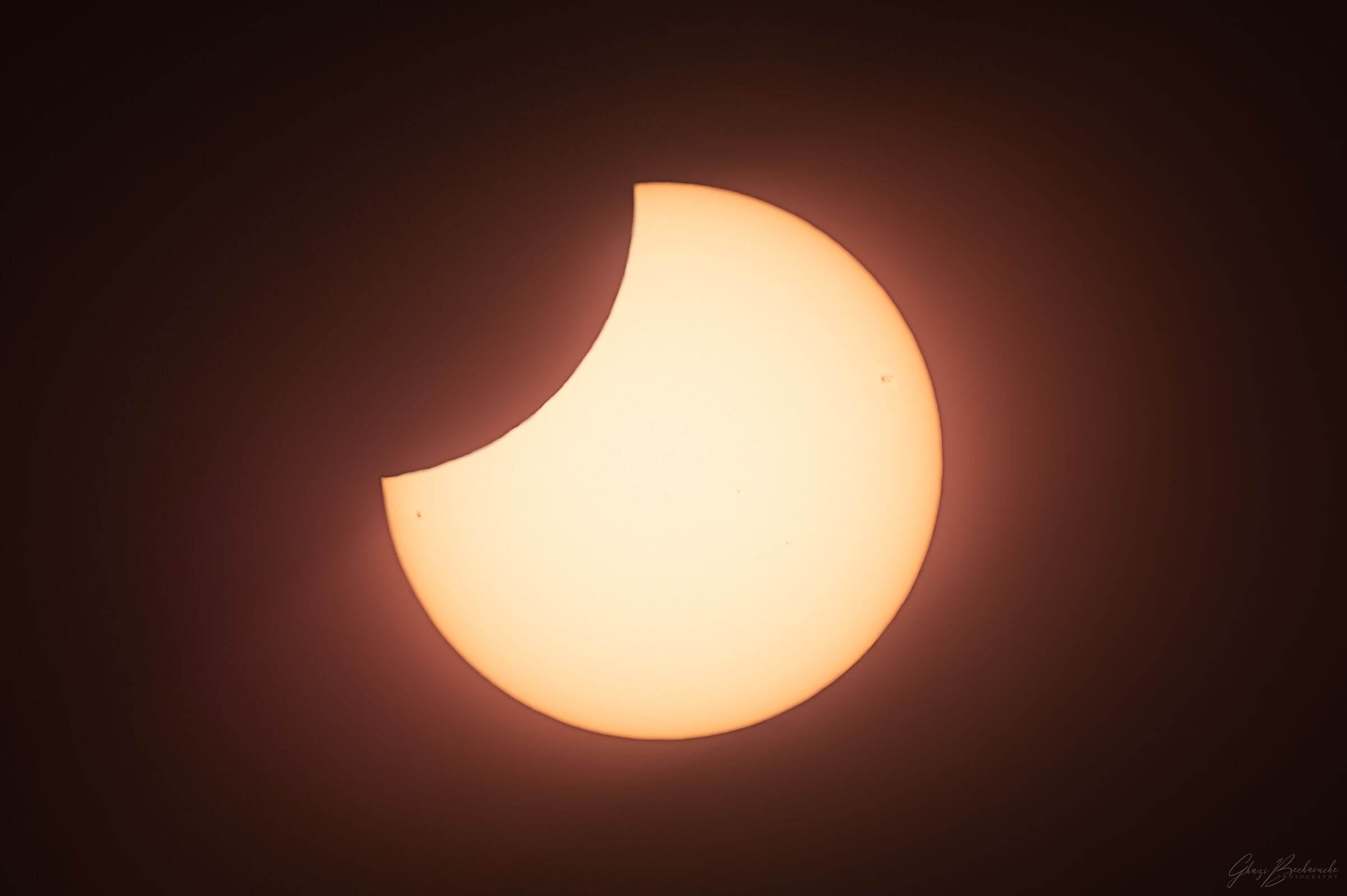 Partial eclipse of the Sun on 25/10/2022