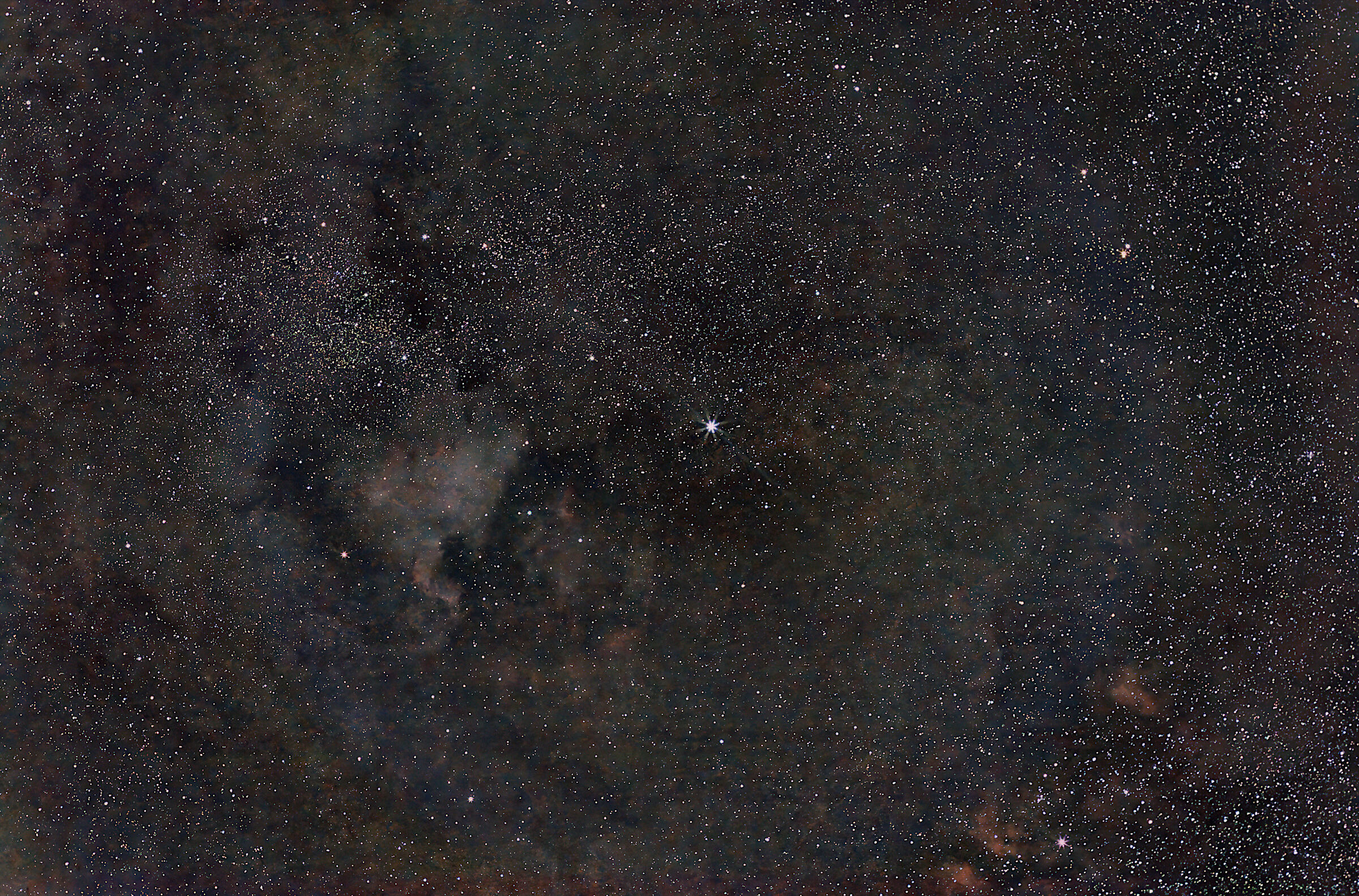 Deneb + North America Nebula (ngc7000), elab. Siril 1.2