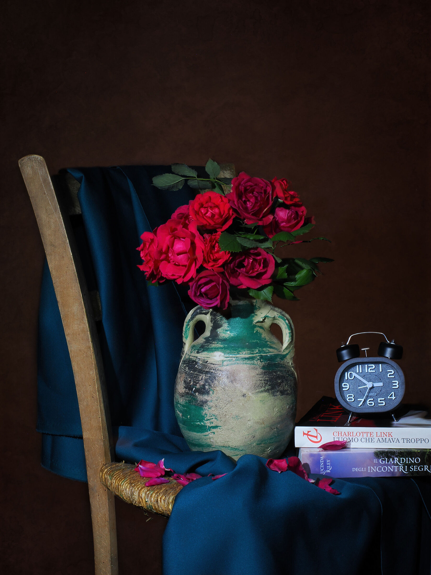Vase of roses
