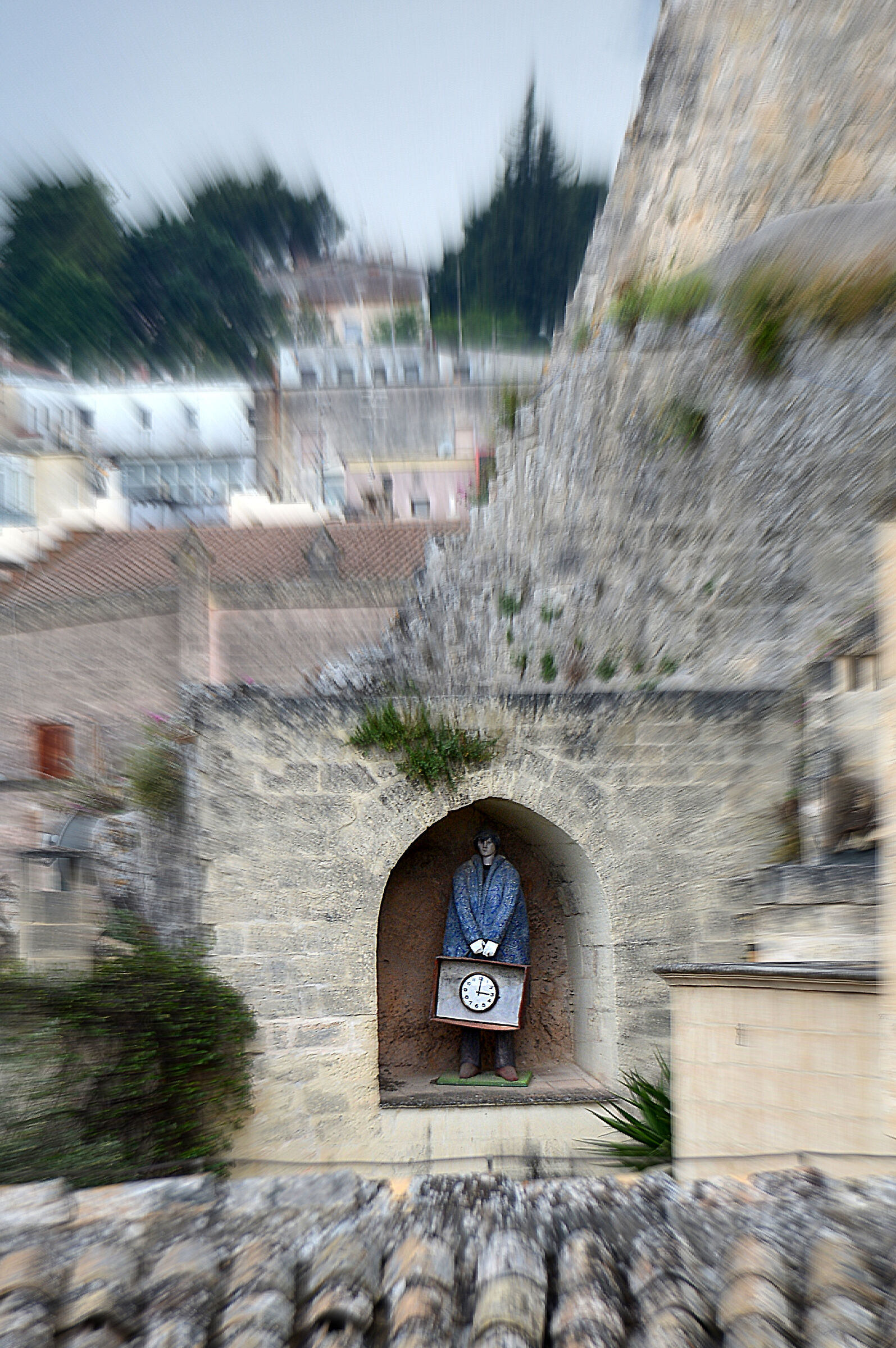 Statues among the Sassi