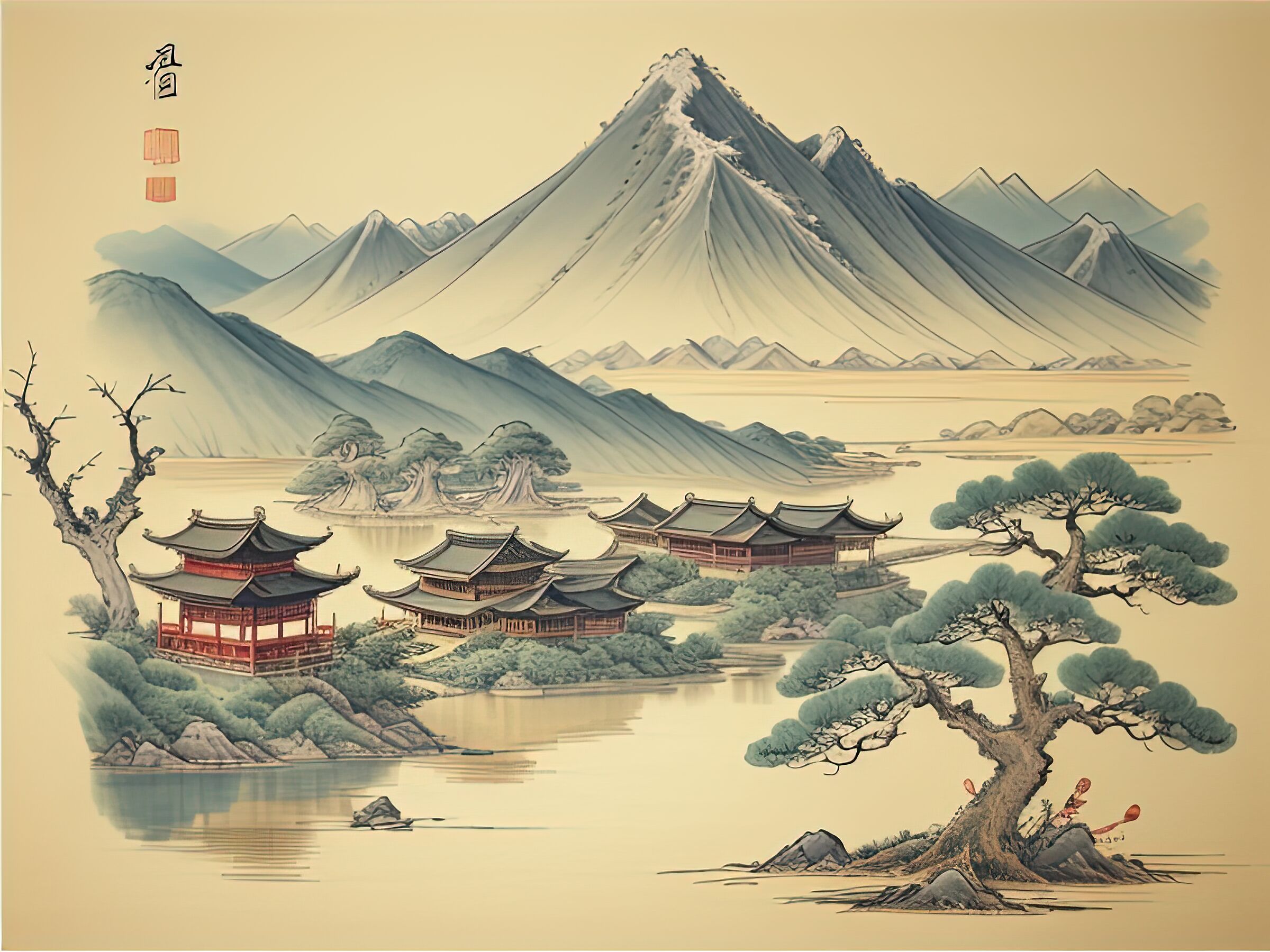 Chinese Guóhuà style AI 06