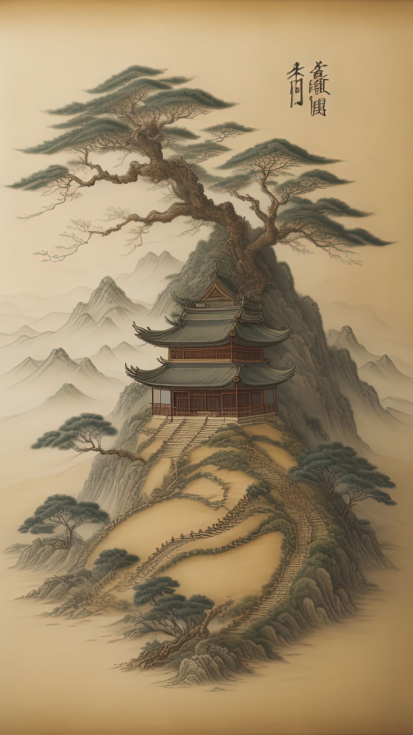 Chinese Guóhuà style AI 10