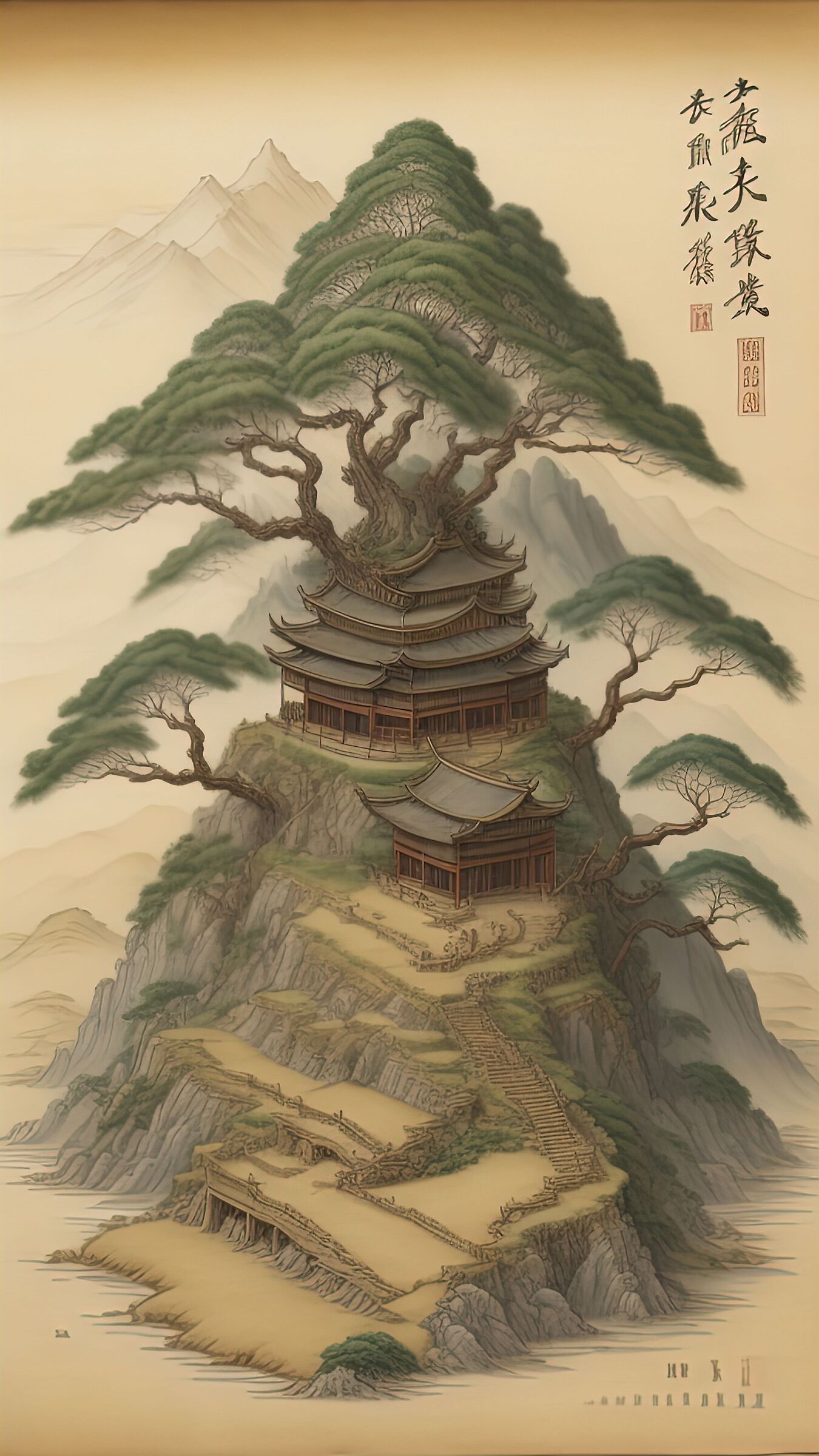 Chinese Guóhuà style AI 12