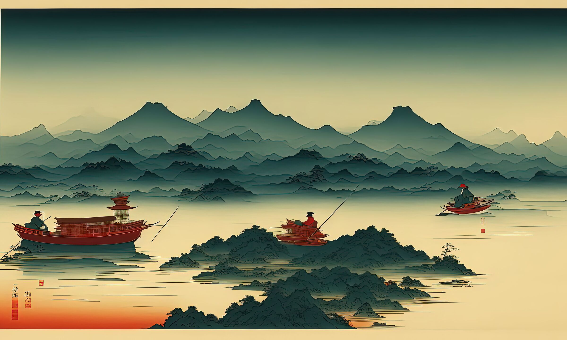 Chinese Guóhuà style AI 16