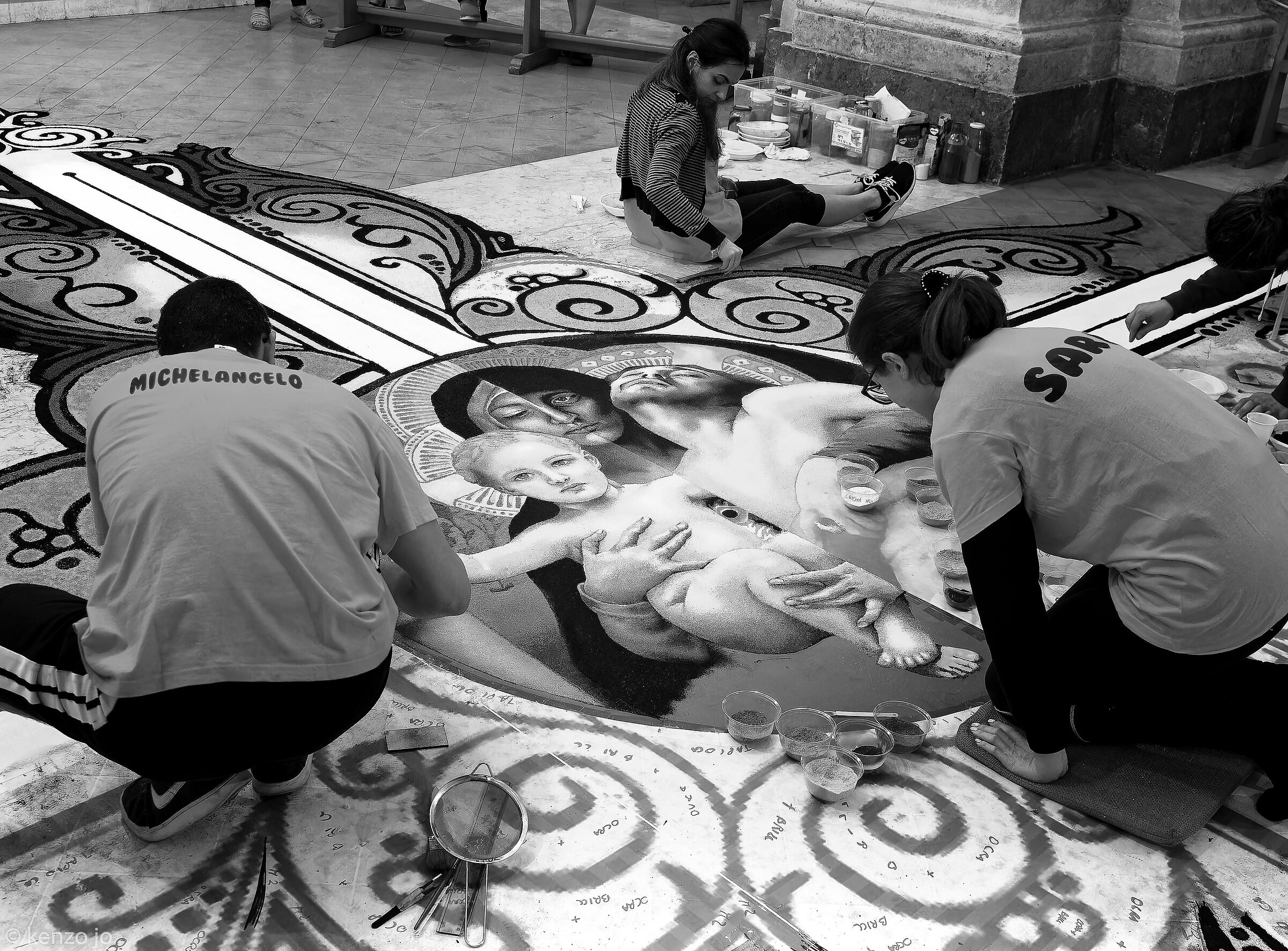 Michelangelo at work...