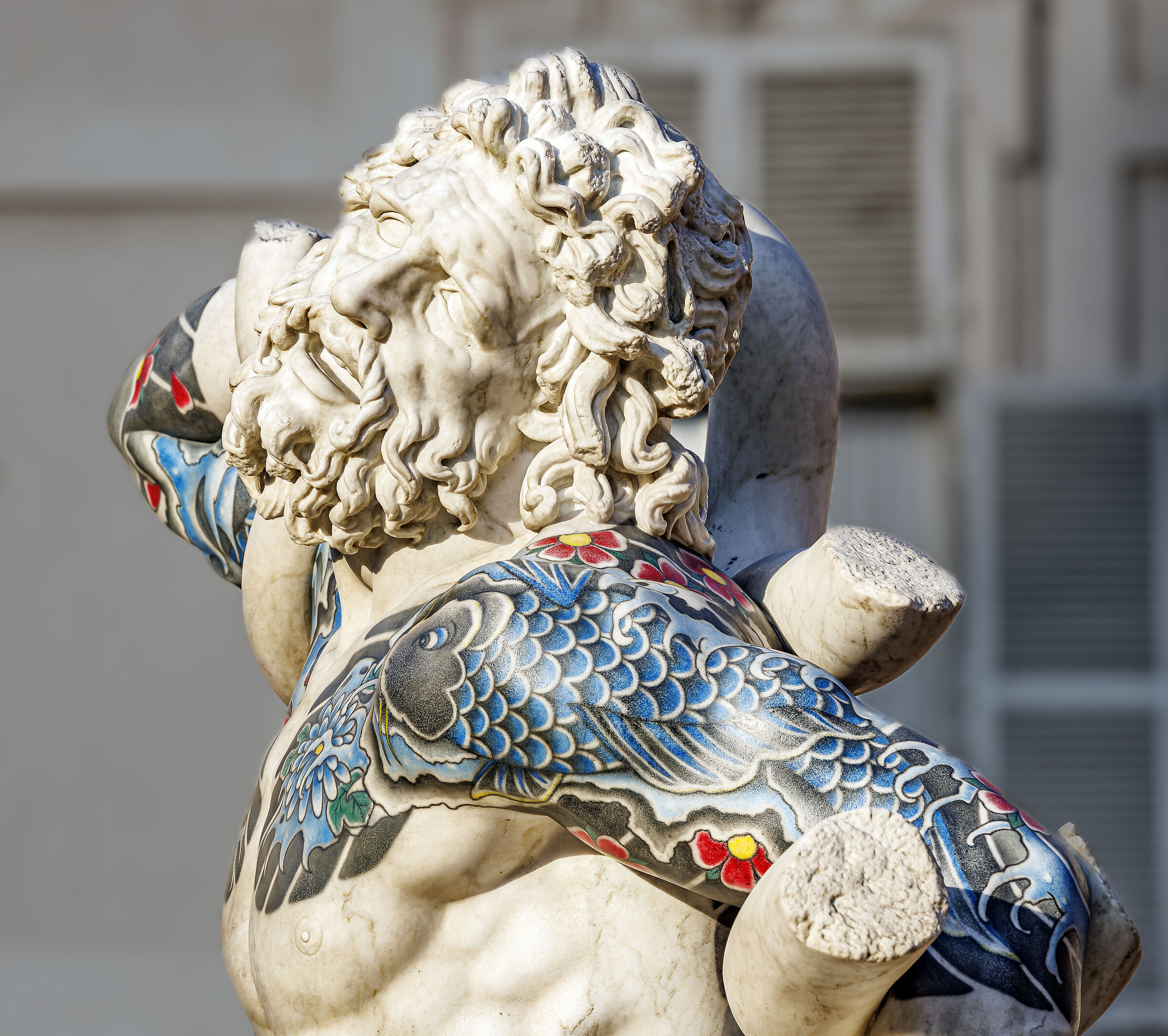 Bust in the square
