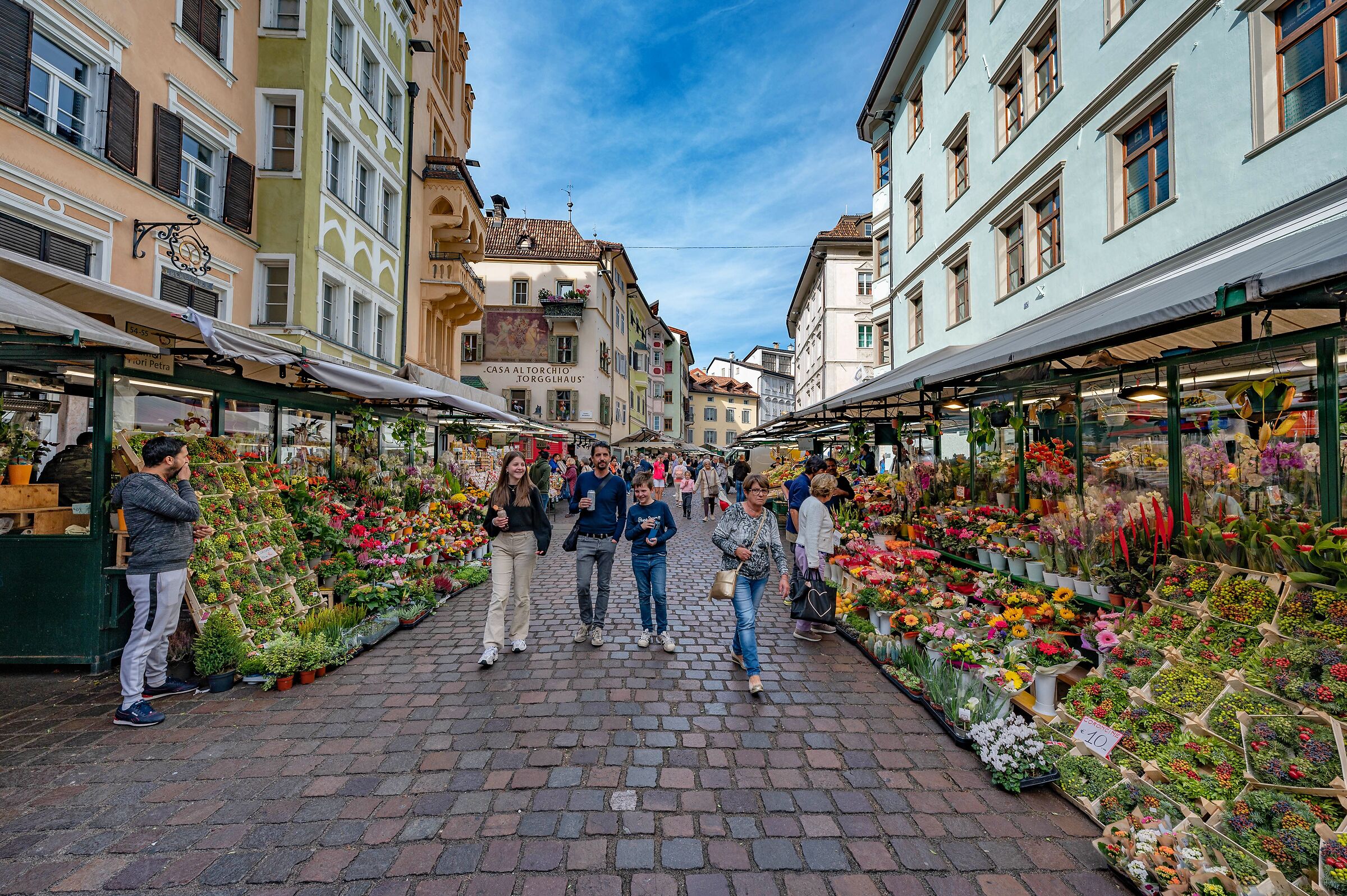 Through the streets of the center