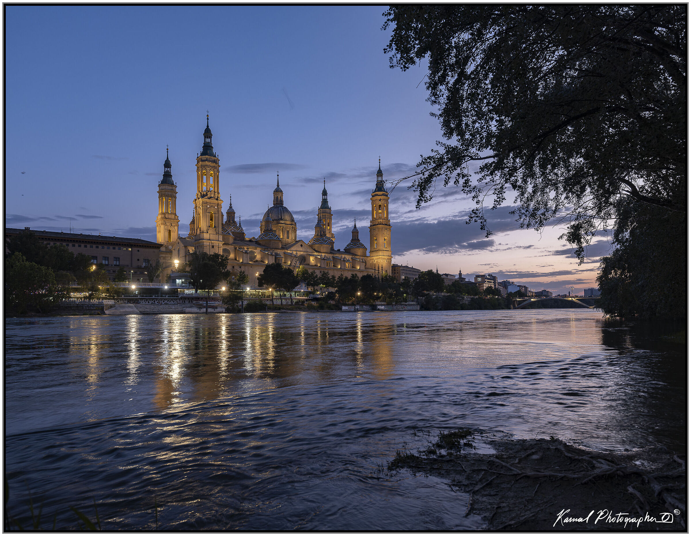 Veduta Basílica Pilar Pilarica Saragozza