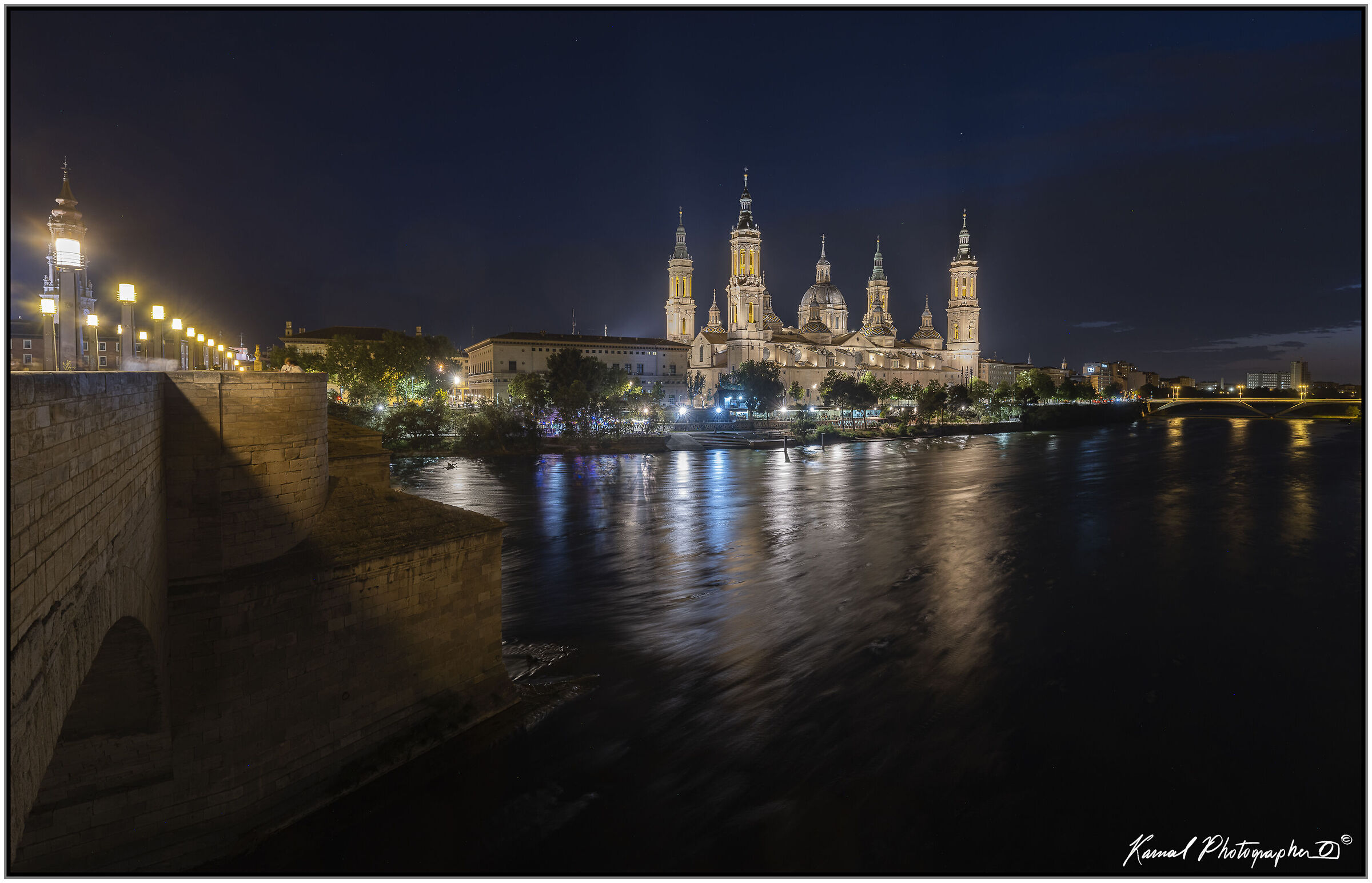 Veduta Basílica Pilar Pilarica Saragozza