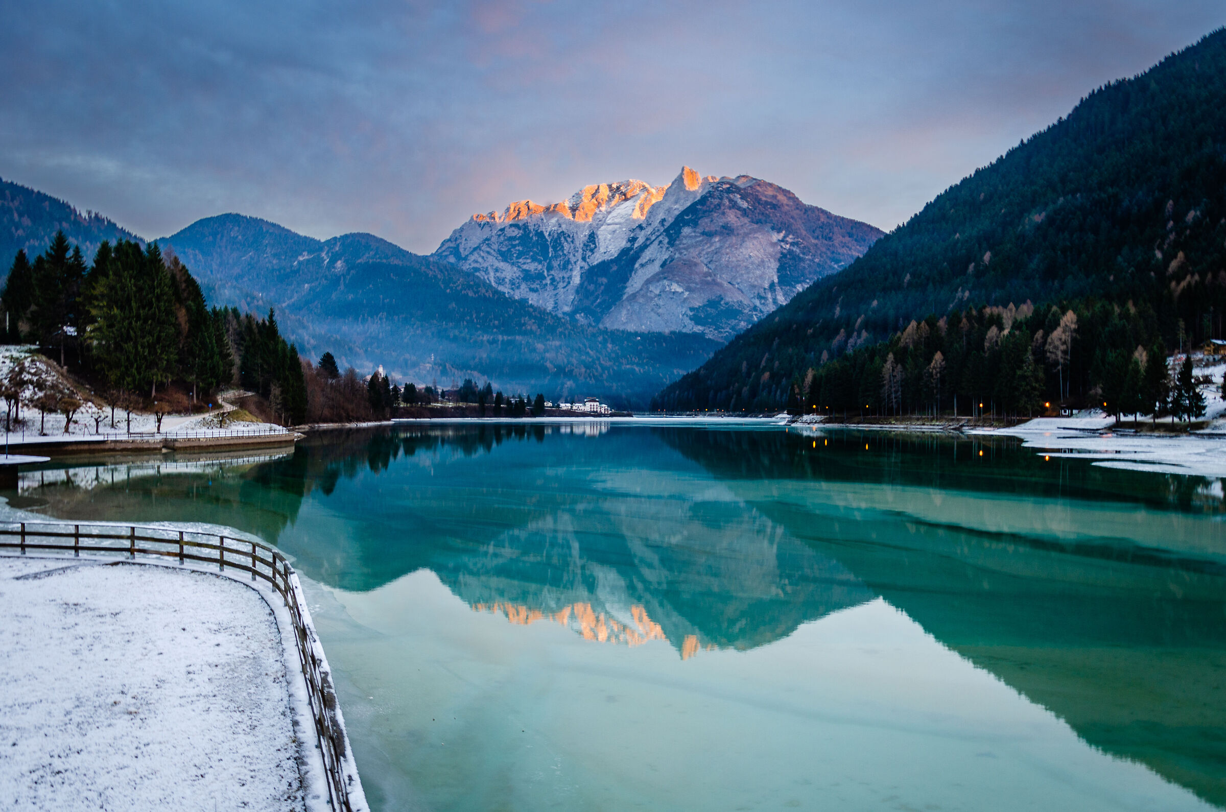 A winter evening in Auronzo di Cadore